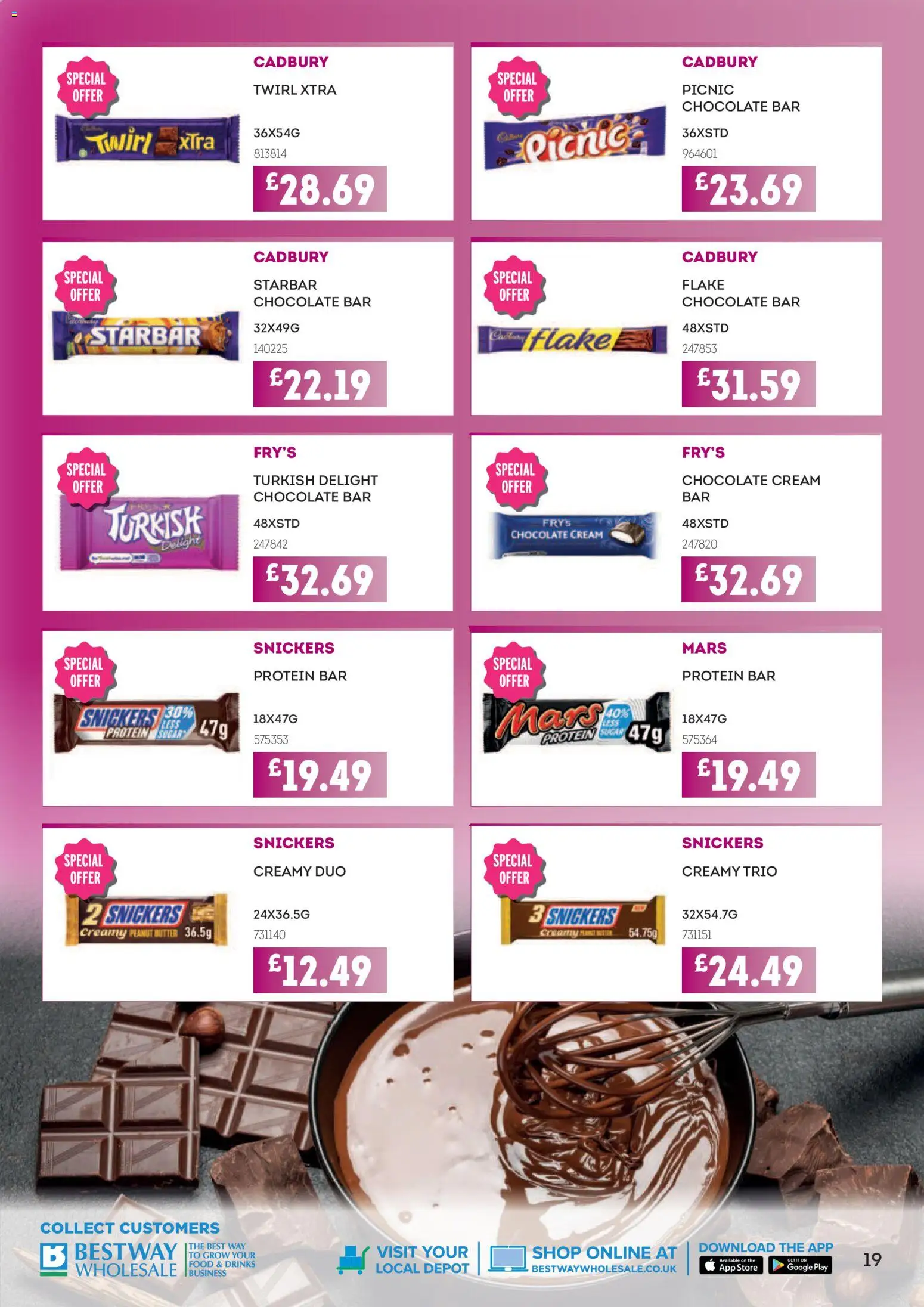 {H1} | Page: 19 | Products: Chocolate, Cream, Füstölt libamell, Peanut