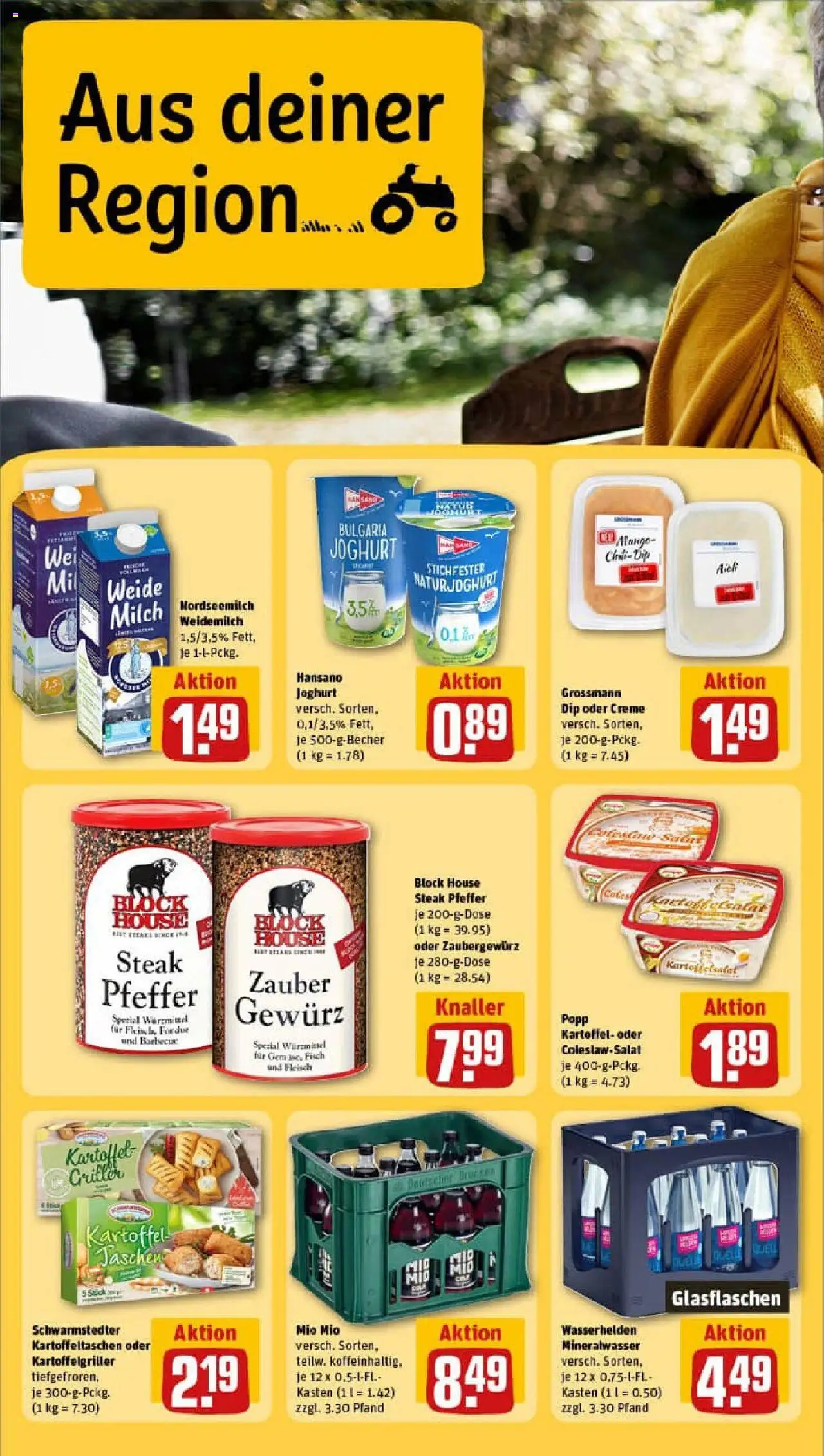 Rewe prospekt Reinbek	 - gültig ab dem 27.07.2025 | Seite: 22 | Produkte: Mineralwasser, Creme, Fondue, Fleisch
