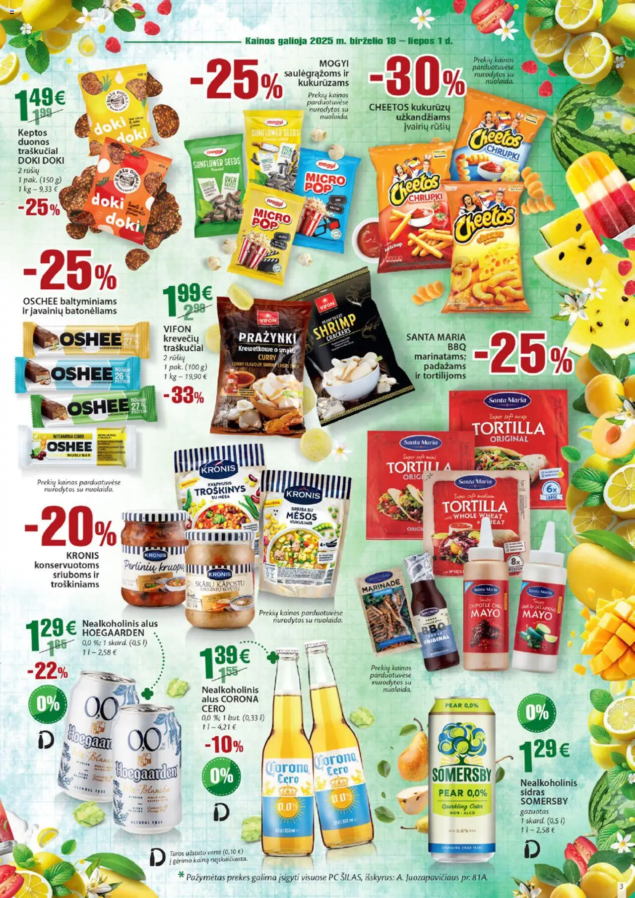Šilas leidinys│galioja nuo 18.06.2025 | Puslapis: 3 | Prekių: Nealkoholinis alus, Alus, Traškučiai