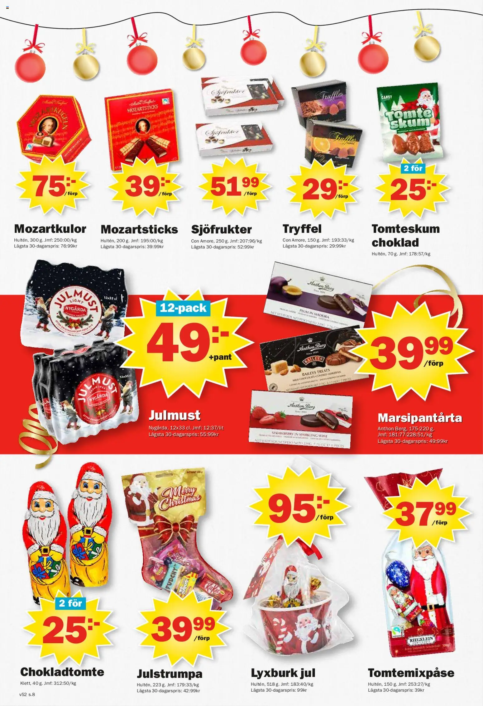 Pekås reklamblad aktuell från 22.12.2025 | Sida: 8 | Produkter: Choklad