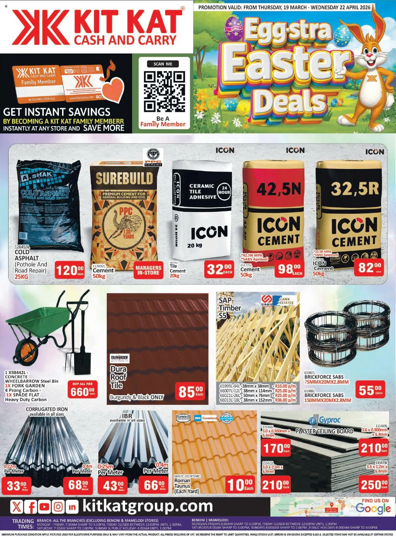 New KIT KAT Cash & Carry catalogue – valid from 19.03.2026 | Page: 1 | Products: Iron, Adhesive, Spade, Cement