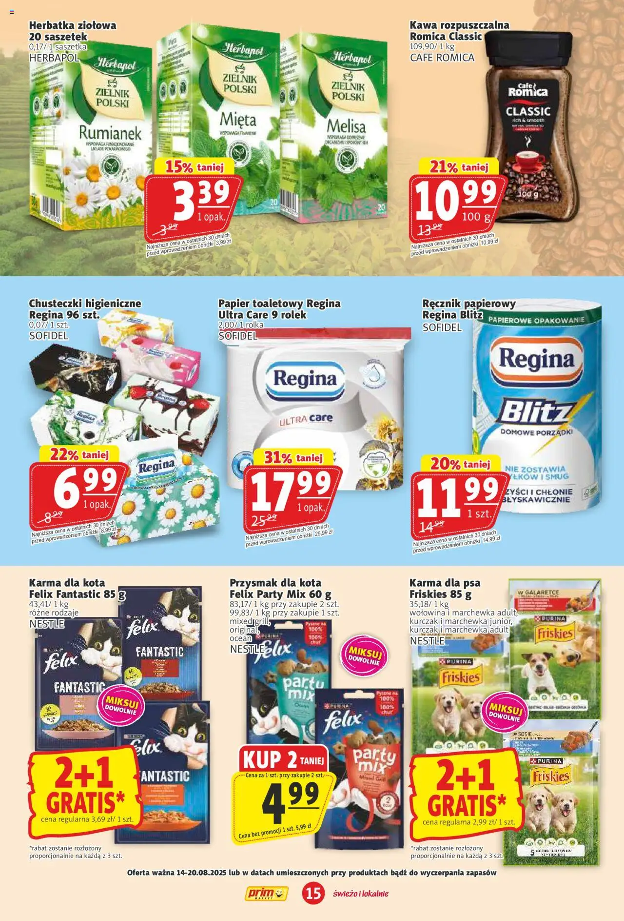 Prim Market Gazetka od 14.08.2025 | Strona: 15 | Produkty: Kawa rozpuszczalna, Kawa, Wołowina, Marchewka