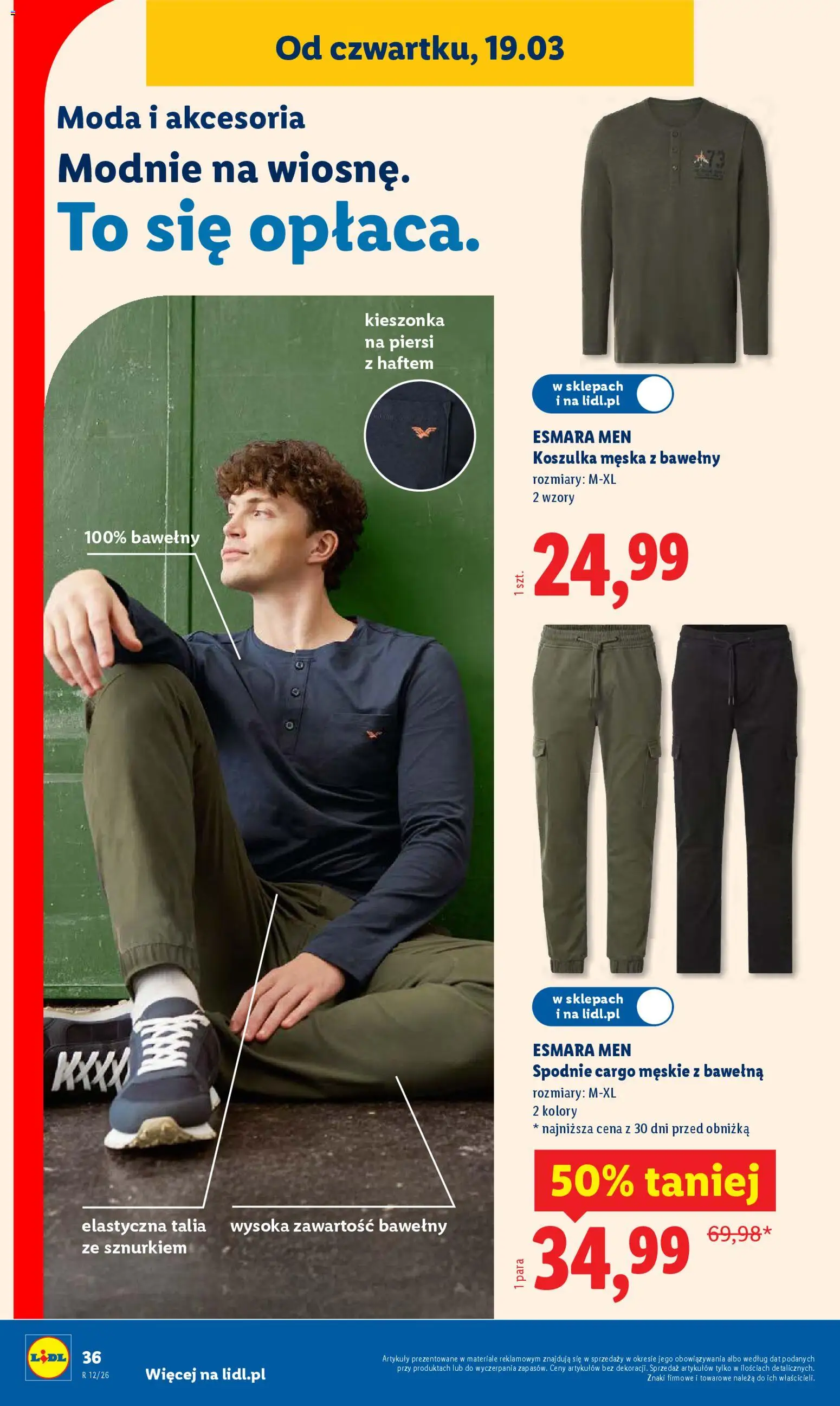 Lidl Katalog od 16.03.2026 | Strona: 44 | Produkty: Spodnie, Piersi