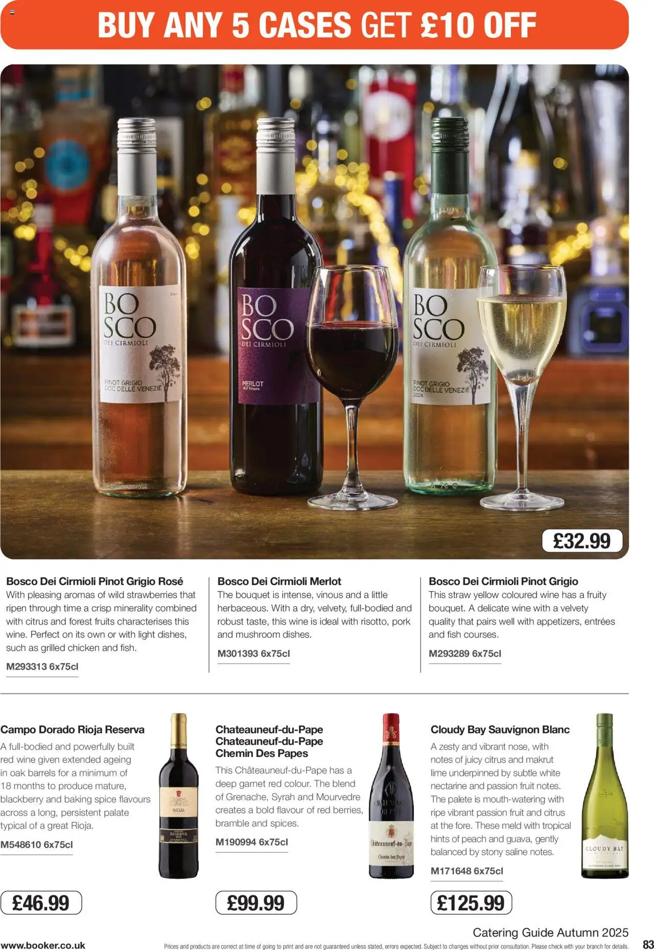 {H1} | Page: 83 | Products: Chicken, Starting Blocks, Wine, Pork