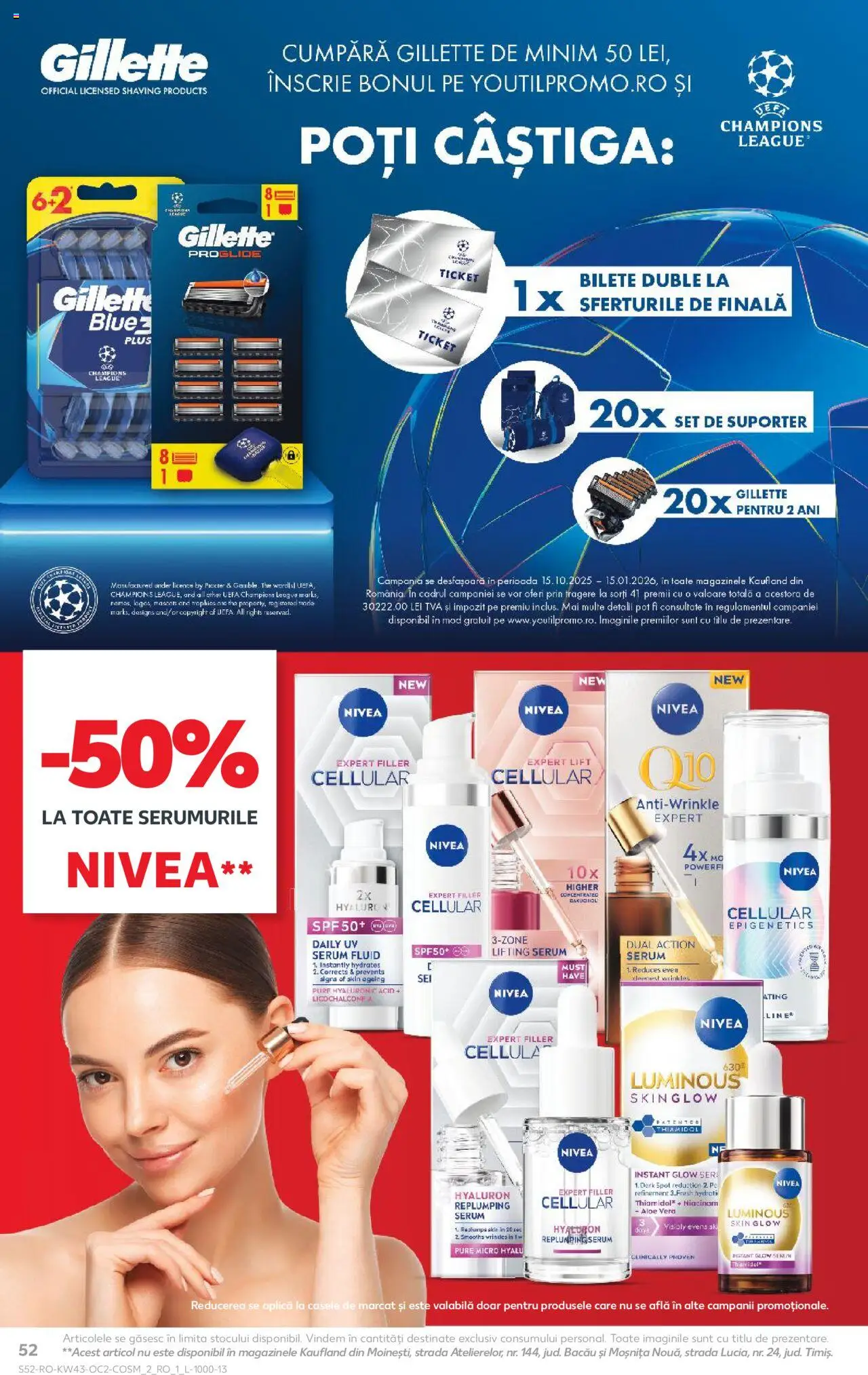 Noul catalog Kaufland – valabil de la 22.10.2025 | Pagină: 52 | Produse: Serum, Aloe vera
