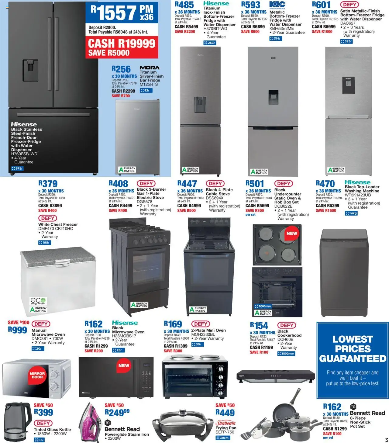OK Furniture - RSA Lowest Prices Specials │ valid from 20.08.2025 | Page: 3 | Products: Hob, Stove, Box, Microwave