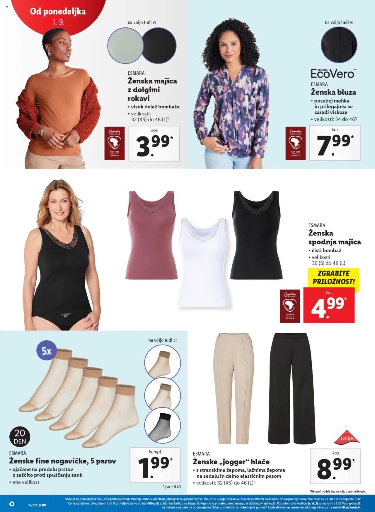 Lidl katalog │ velja od 28.08.2025 | Stran: 60 | Izdelki: Majica, Bluza, Hlace