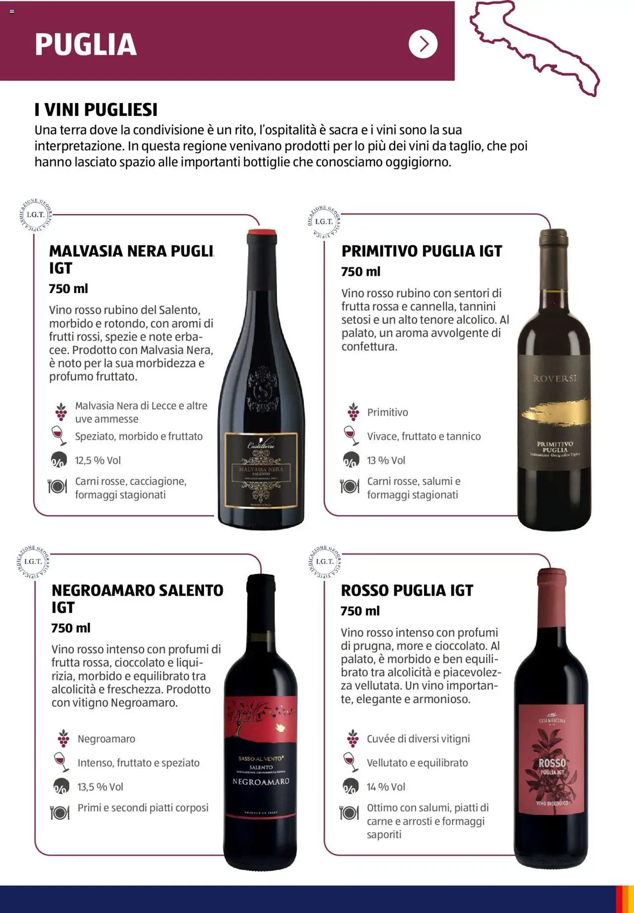 Volantino Aldi del 05.11.2024 | Pagina: 9 | Prodotti: Spezie, Frutta, Vino, Terra