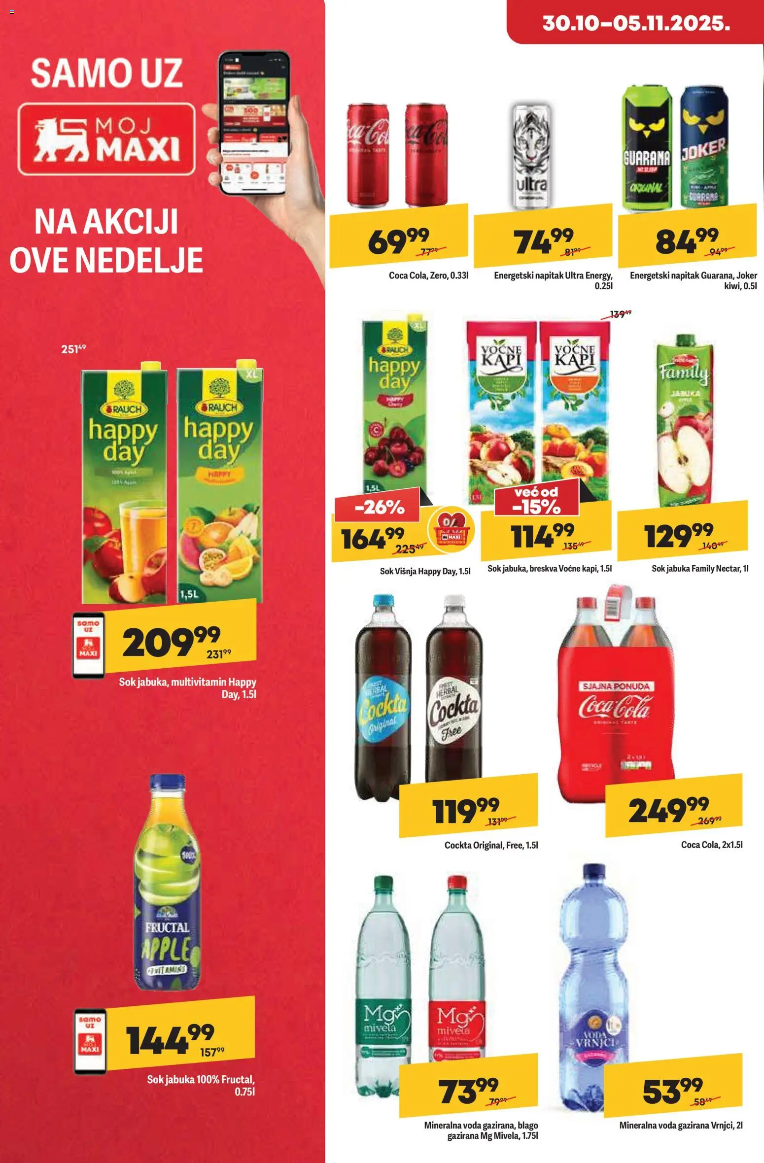 Maxi katalog - važi od 30.10.2025 | Strana: 24 | Proizvode: Voda, Guarana, Mineralna voda, Breskva