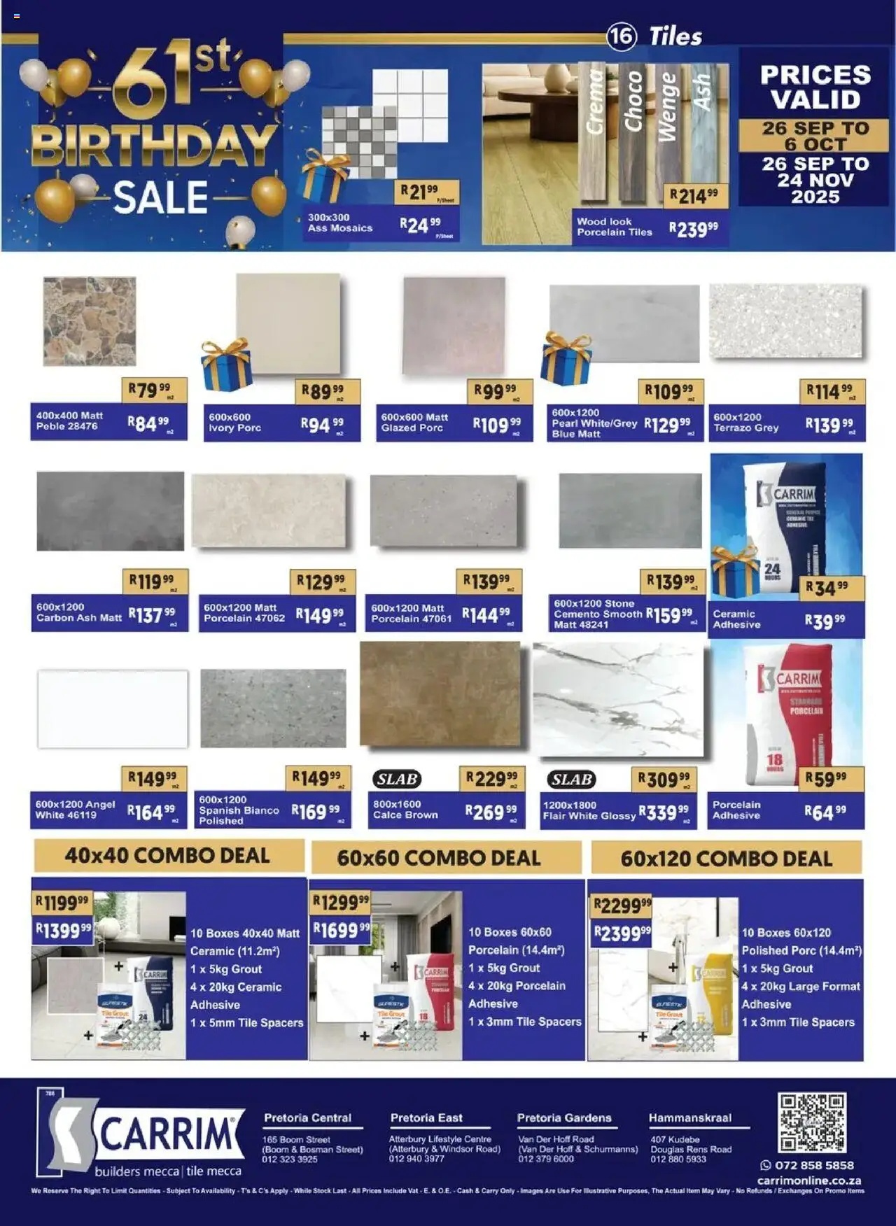 New K. Carrim catalogue – valid from 26.09.2025 | Page: 16 | Products: Adhesive, Stock