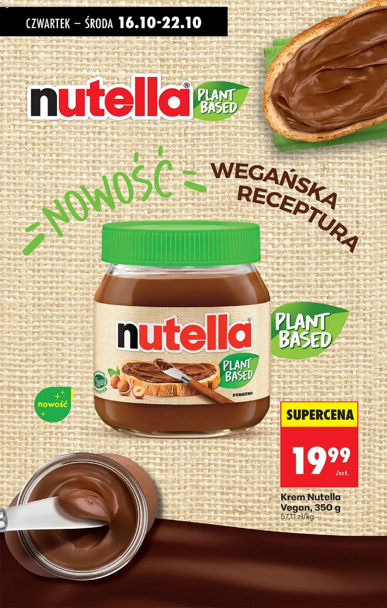 Biedronka gazetka - Oferta w tym tygodniu od 16.10.2025 | Strona: 60 | Produkty: Nutella, Krem