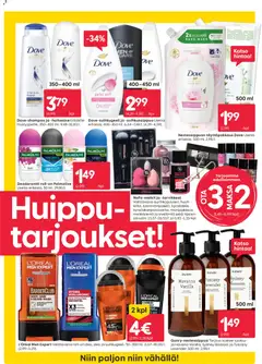 Rusta-mainoslehti voimassa 16.03.2026 alkaen | Sivu: 2 | Tuotteet: Tuoksu, Shampoo, Hoitoaine, Deodorantti