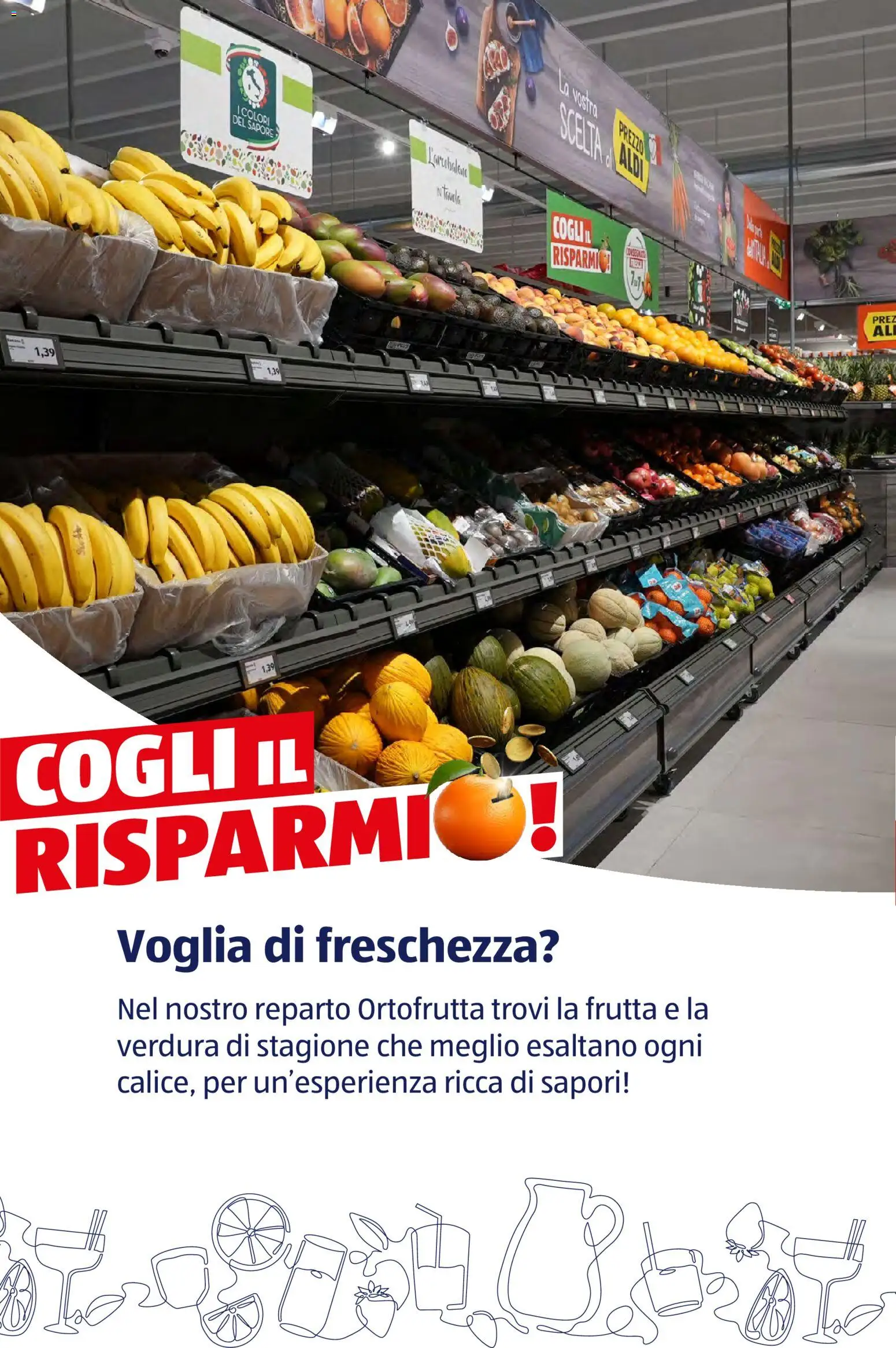 Volantino Aldi del 12.01.2026 | Pagina: 63 | Prodotti: Banane, Frutta, Mango, Melone