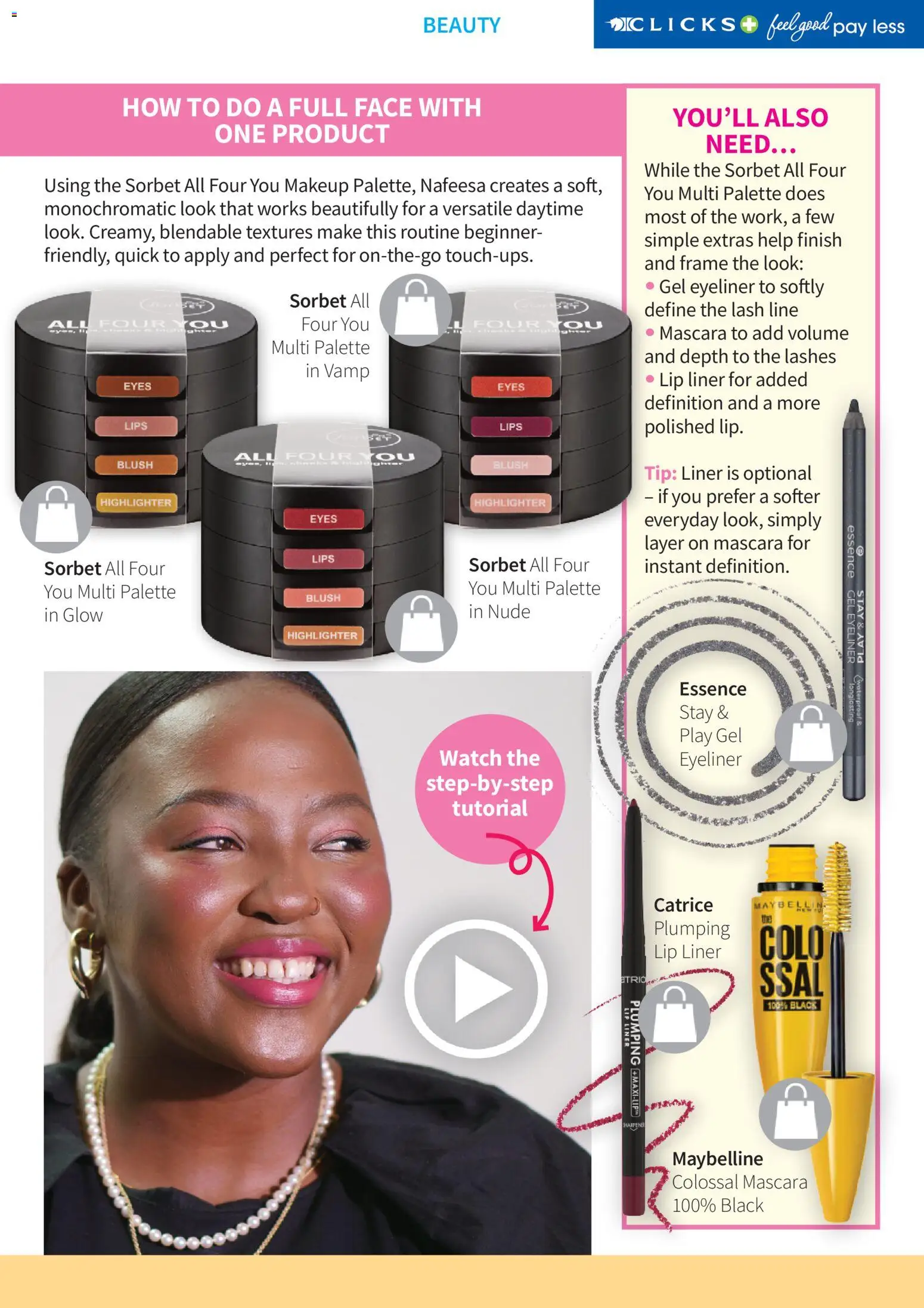 New Clicks catalogue – valid from 01.04.2026 | Page: 41 | Products: Lip liner, Frame, Blush, Eyeliner