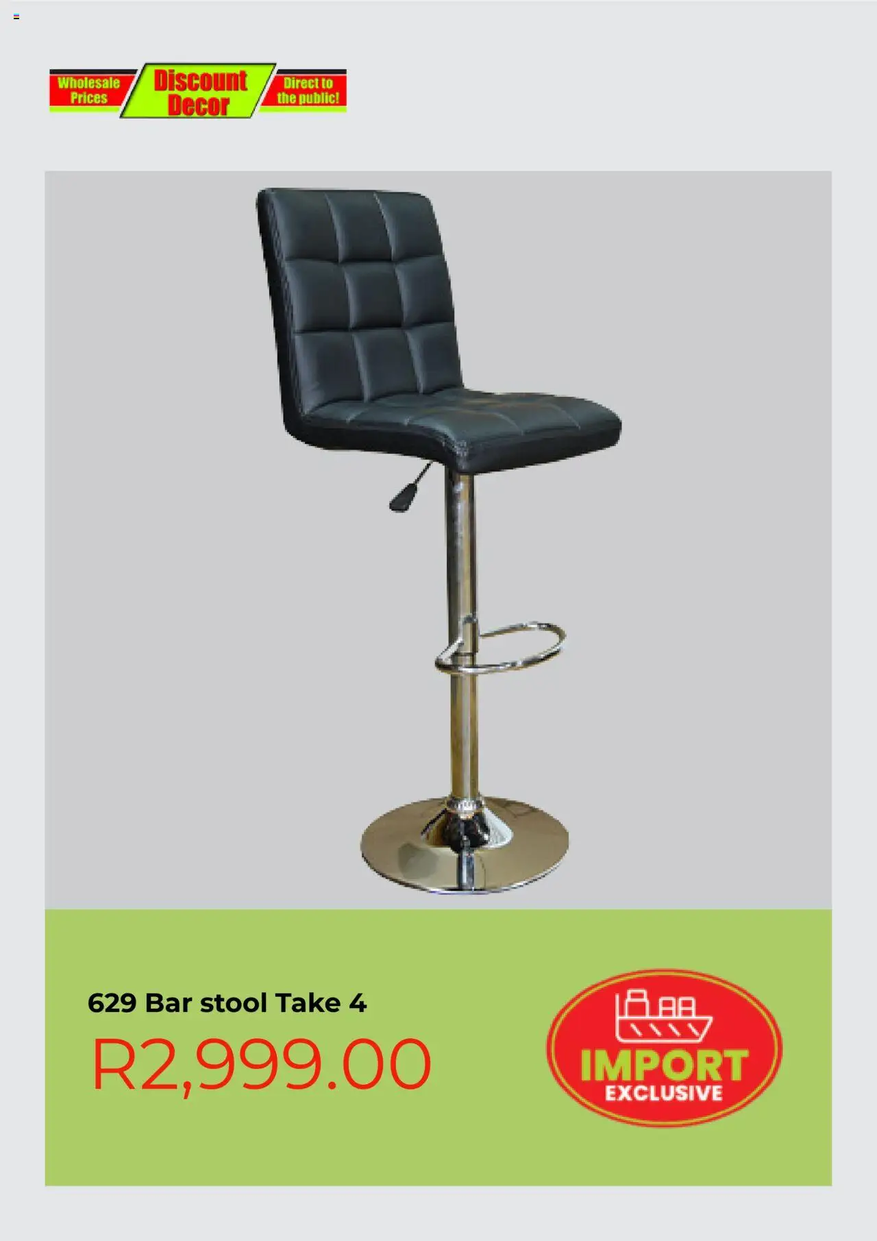 New Discount Decor catalogue – valid from 27.09.2025 | Page: 8 | Products: Stool, Bar stool