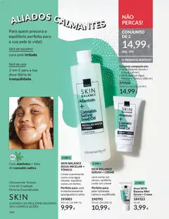 Pré-visualização SK!N BALANCE SÉRUM + CREME, Leve como um sérum, conforta como um creme. Perfeito para: pele hidratada, calma e equilibrada válido de 01.12.2025 | Página: 144