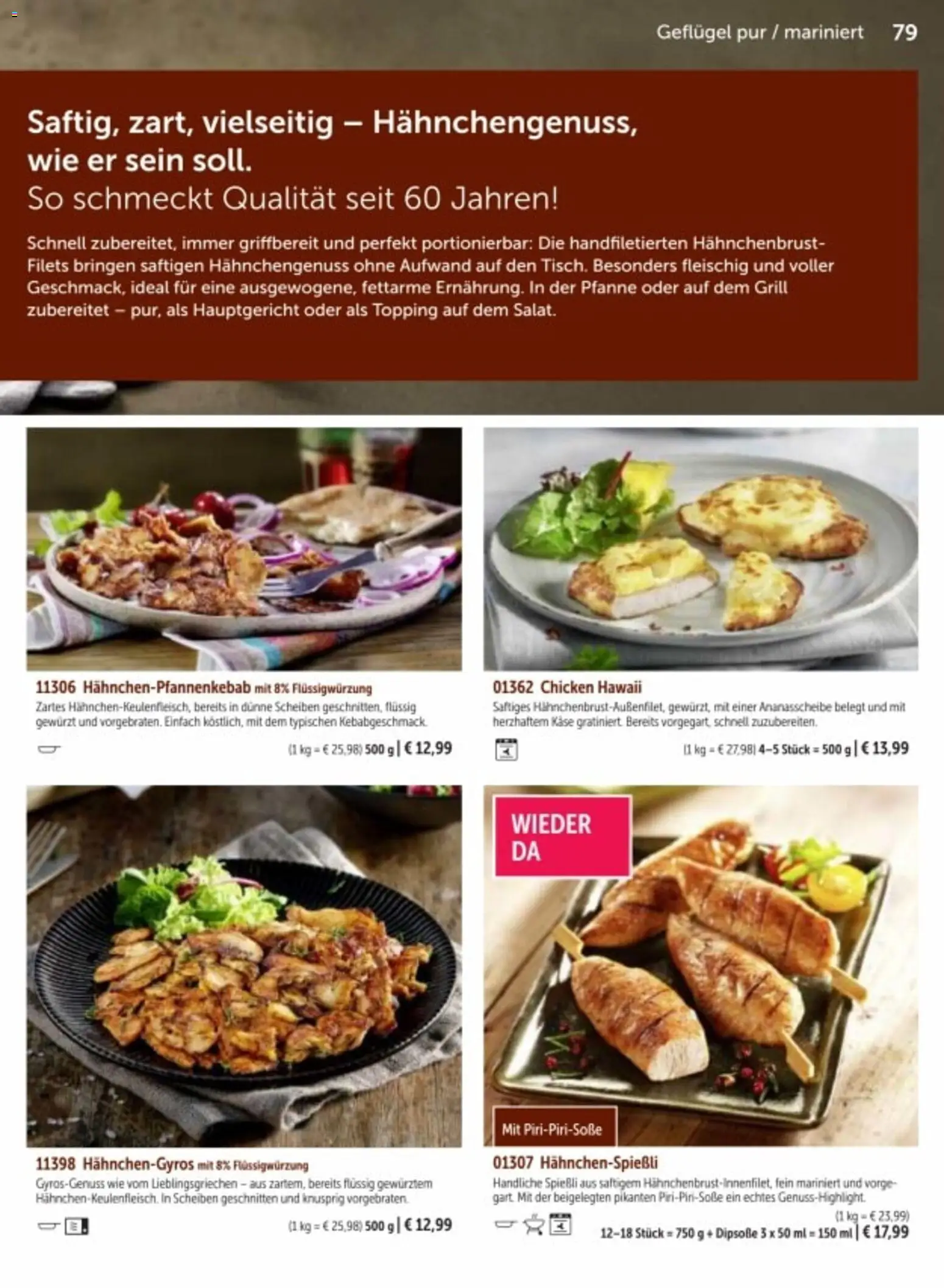 Bofrost Katalog – gültig ab 06.03.2026 | Seite: 79 | Produkte: Grill, Käse, Hahnchenbrust