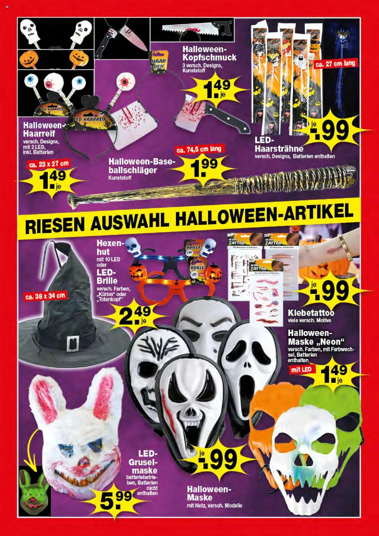KRÜMET Prospekt – gültig ab 08.09.2025 | Seite: 4 | Produkte: Batterien, Maske, Brille