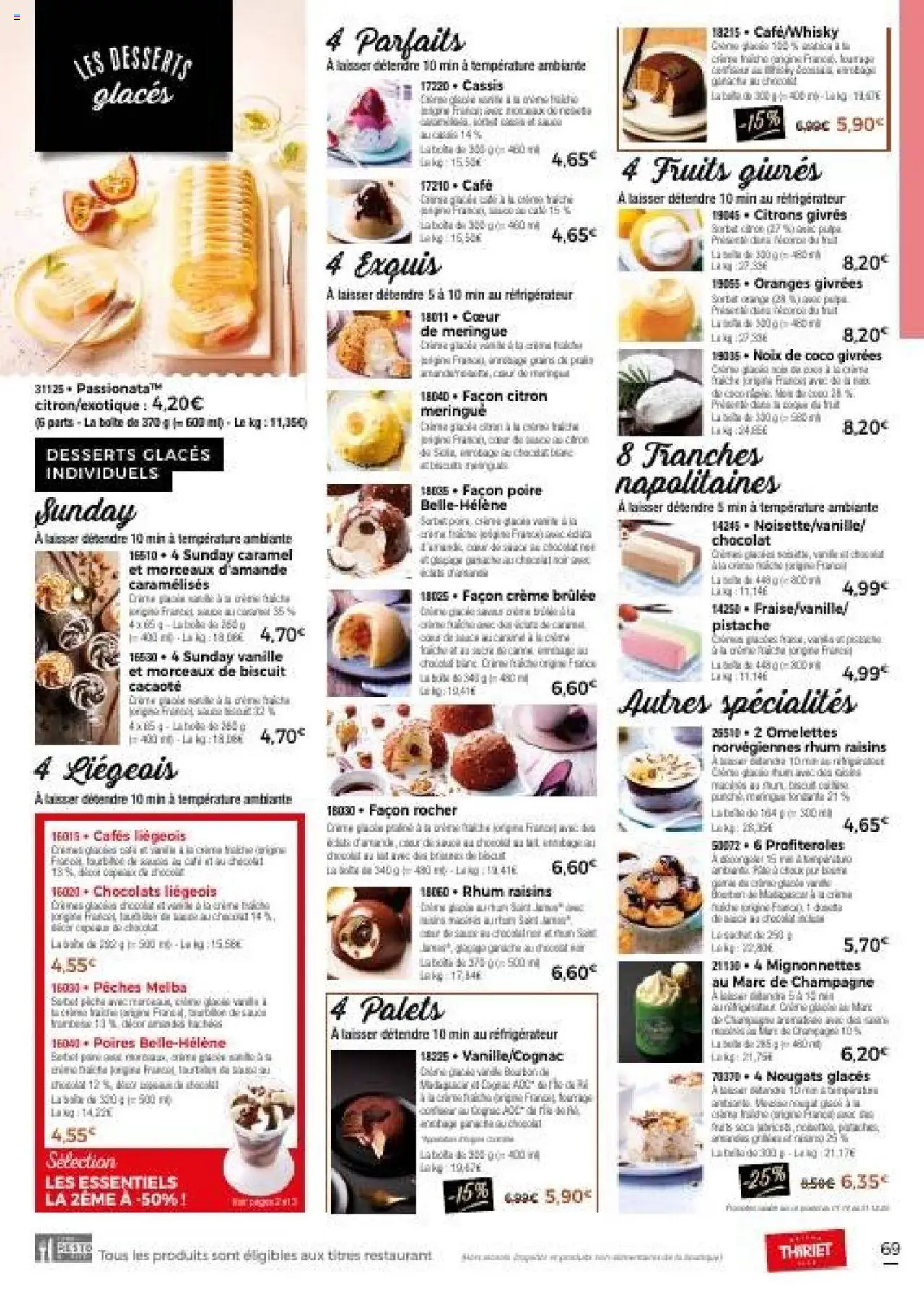 {H1} | Page: 69 | Produits: Citron, Réfrigérateur, Champagne, Rhum