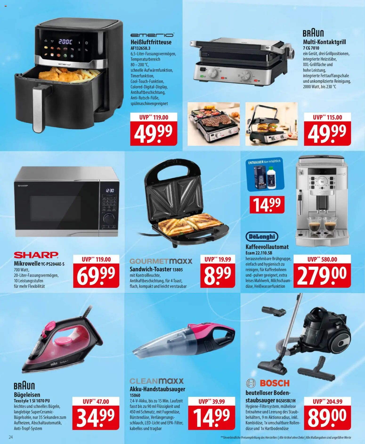 Famila Prospekt 	 – gültig ab 17.11.2025 | Seite: 24 | Produkte: Bosch, Mikrowelle, Kaffeevollautomat, Heißluftfritteuse