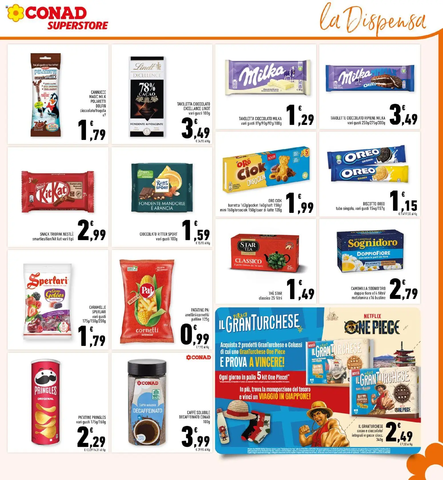 Volantino Conad del 08.04.2026 | Pagina: 13 | Prodotti: Caffè, Cioccolato, Caramelle, Mandorle