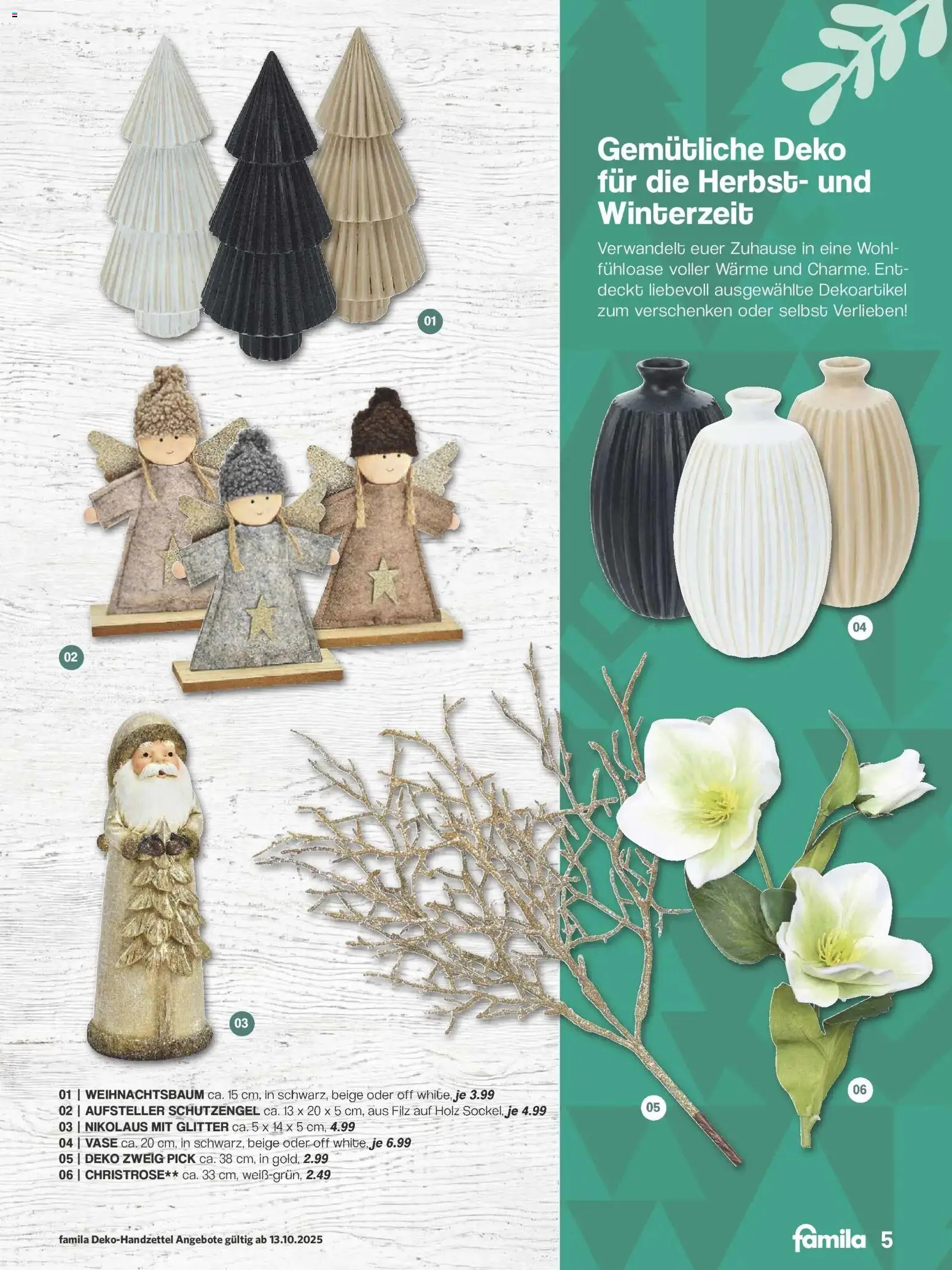 Famila Nordwest - Famila: Weihnachtsdeko – gültig ab 12.10.2025 | Seite: 5 | Produkte: Vase