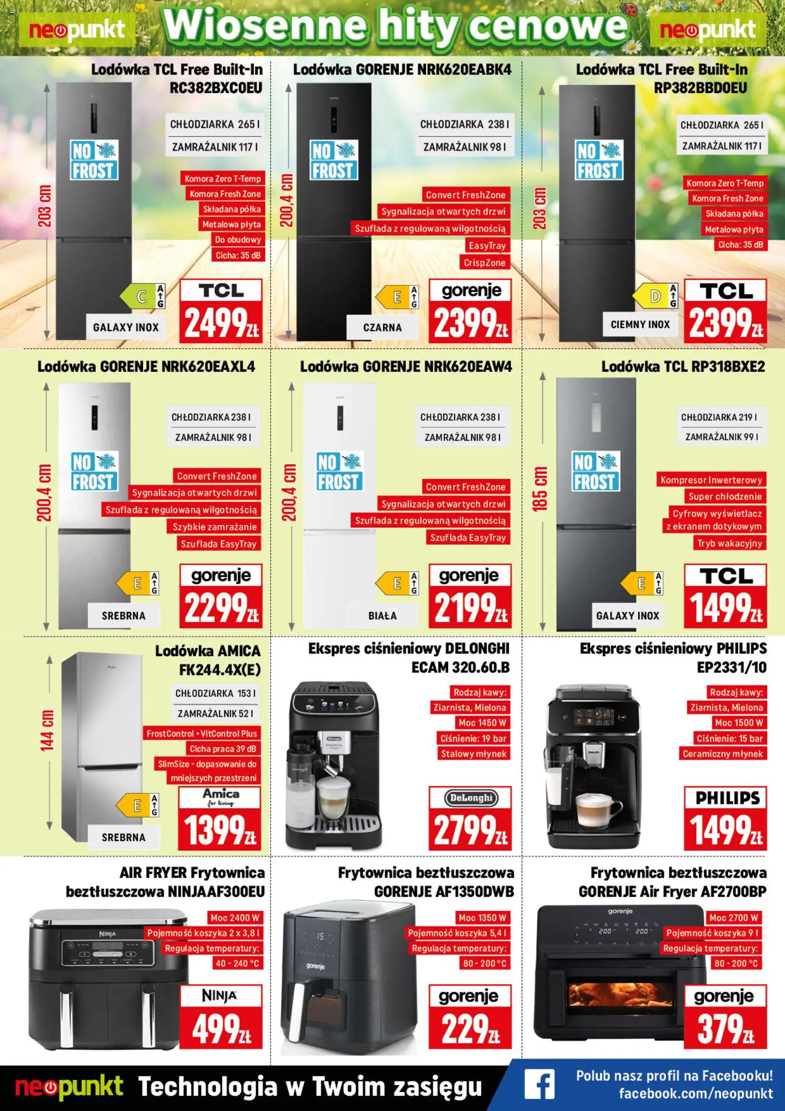 Neopunkt gazetka od 20.04.2026 | Strona: 6 | Produkty: Lodówka, Ekspres ciśnieniowy, Młynek, Półka