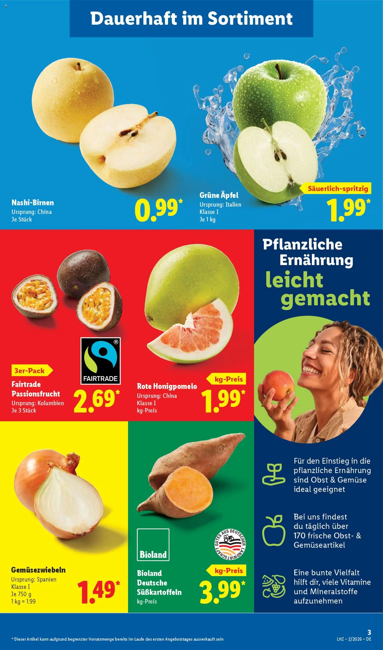 Lidl Prospekt Düsseldorf – gültig ab 05.01.2026 | Seite: 5 | Produkte: Äpfel, Gemüse, Obst