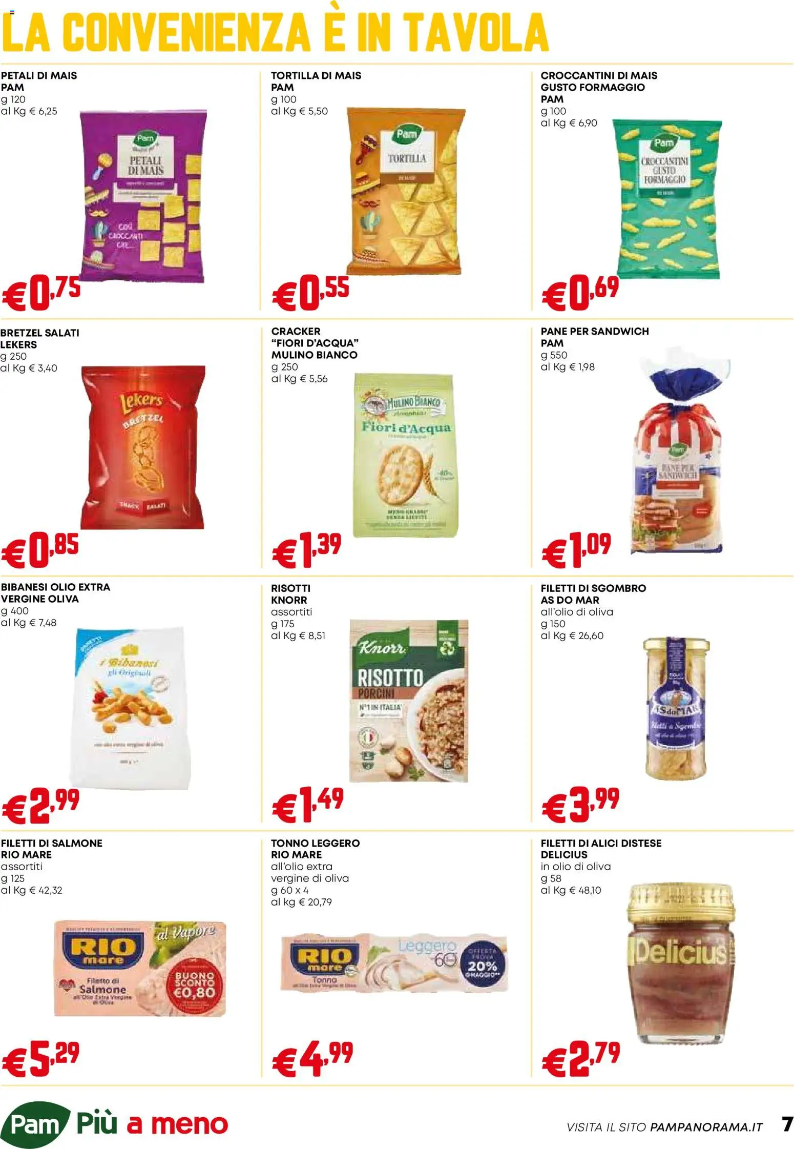 Volantino PAM del 18.12.2025 | Pagina: 7 | Prodotti: Pane, Sgombro, Alici, Olio di Oliva