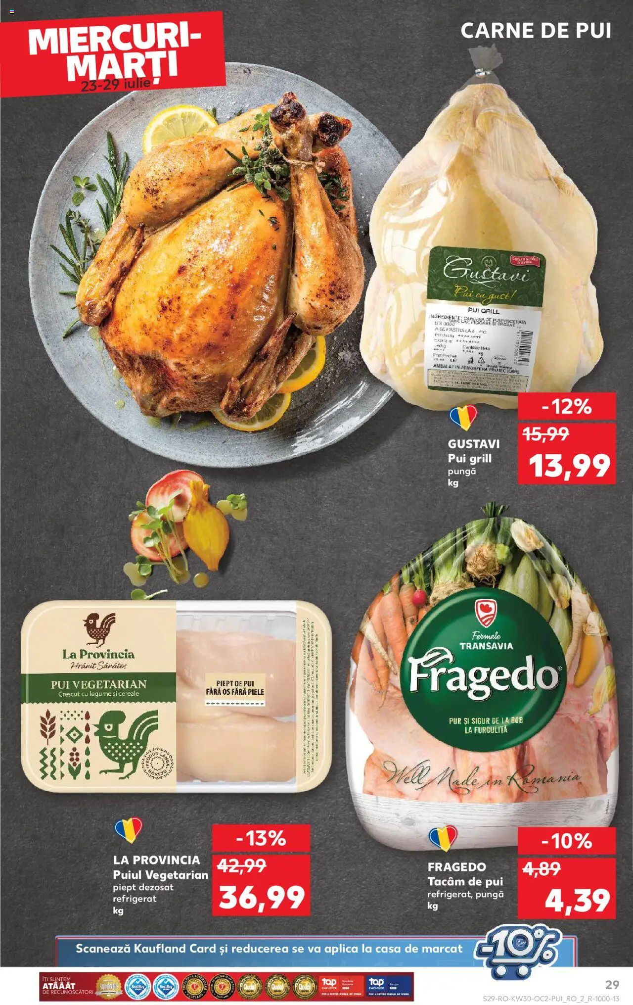 Kaufland RO akciós ujság - amely érvényes a következő dátumtól: 23.07.2025 | Oldal: 29 | Termékek: Grill