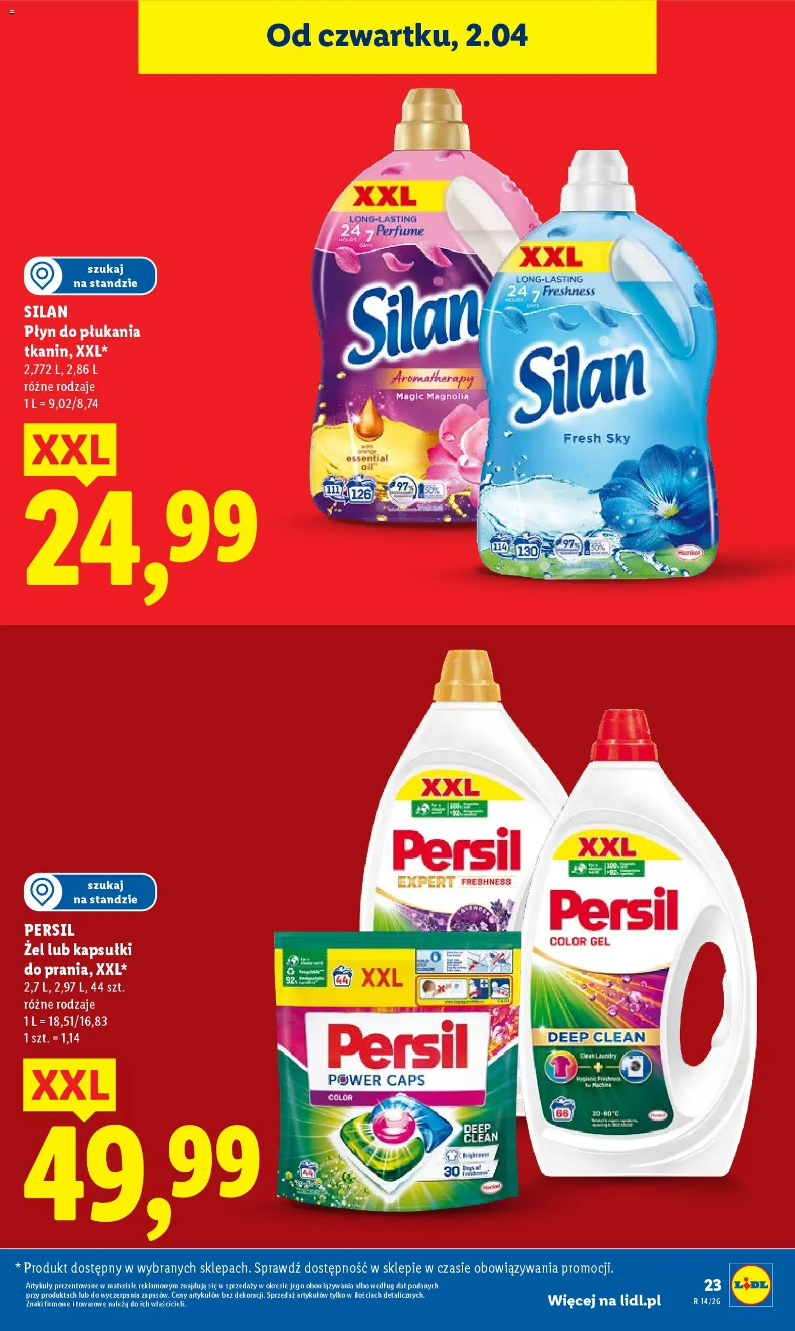 Lidl Polsko leták od 02.04.2026 | Strana: 21 | Produkty: Silan, Persil