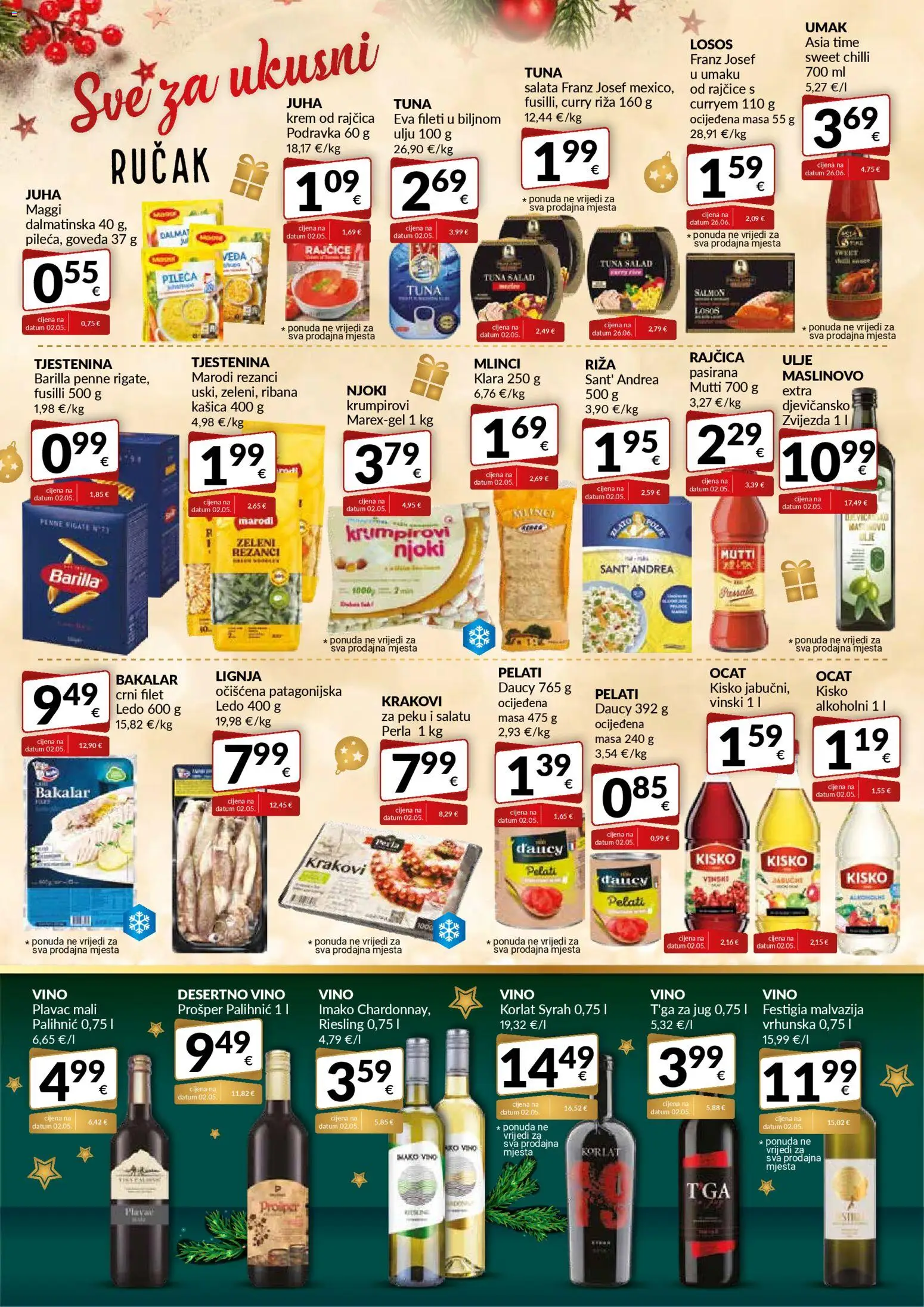 Bakmaz katalog | vrijedi od 18.12.2025 | Stranica: 8 | Proizvodi: Ulje, Mlinci, Ledo, Salata