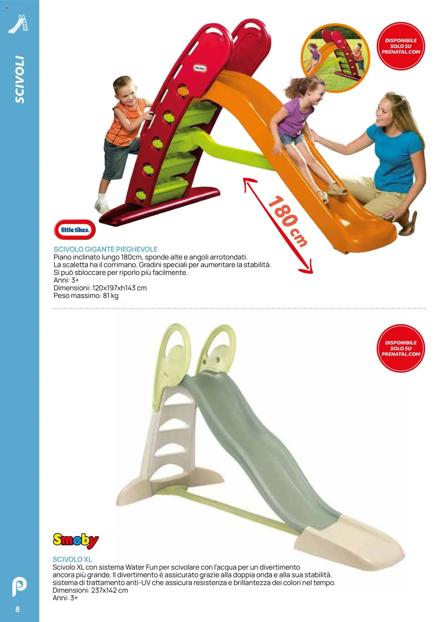 Volantino Prenatal del 28.04.2026 | Pagina: 8 | Prodotti: Scaletta, Scivolo
