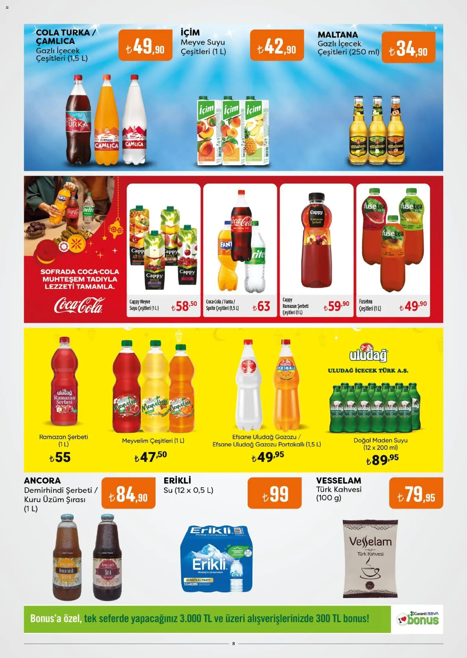 Özdilek Katalog - 24.02.2026 tarihinden itibaren geçerlidir | Sayfa: 8 | Ürünler: Portakal, Su, Demirhindi, Sprite