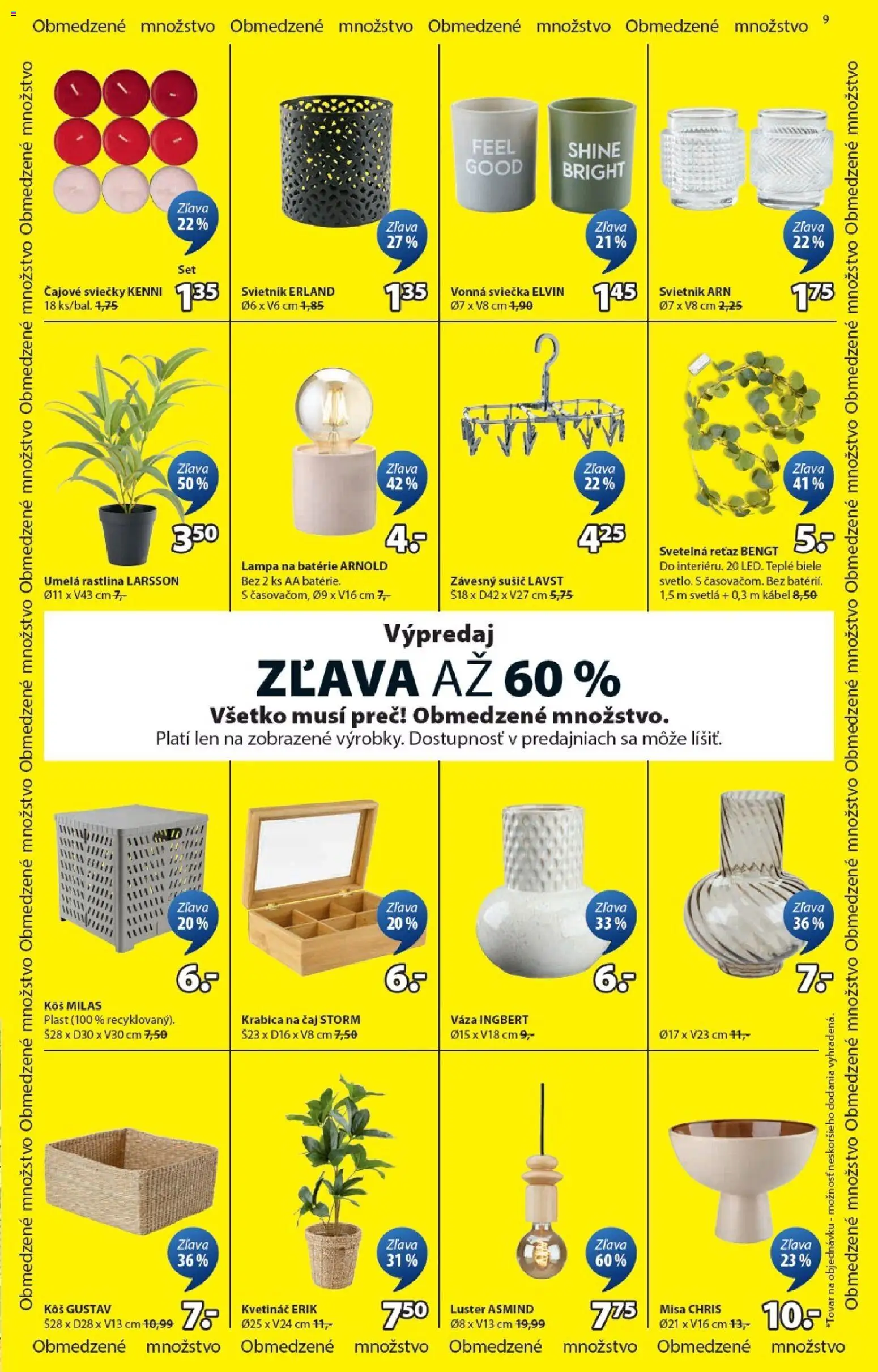 Nové JYSK akcie – leták je platný od 24.12.2025 | Strana: 9 | Produkty: Lampa, Luster, Svetlá