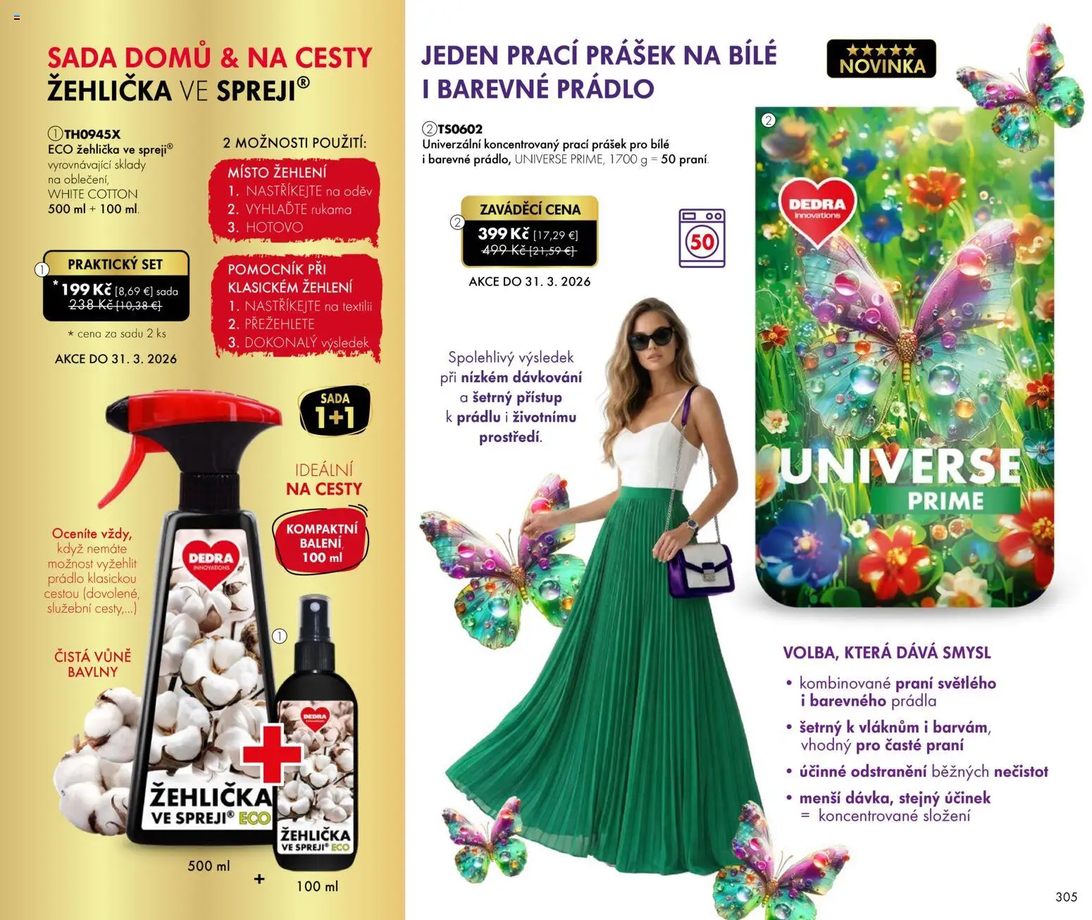 Nové Dedra akcie – leták je platný od 01.03.2026 | Strana: 5 | Produkty: Žehlička