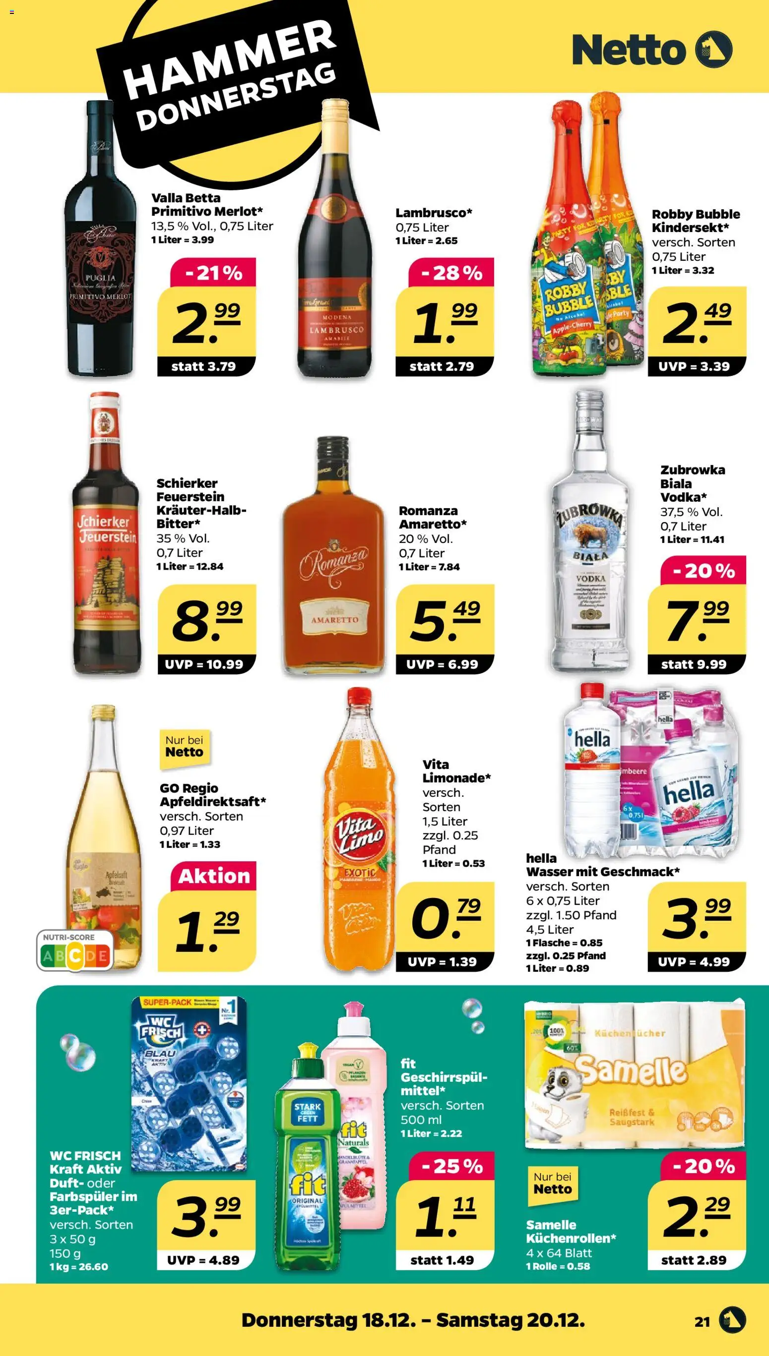 Netto Prospekt 	 – gültig ab 15.12.2025 | Seite: 23 | Produkte: Duft, Apfelsaft, Hella, Vodka