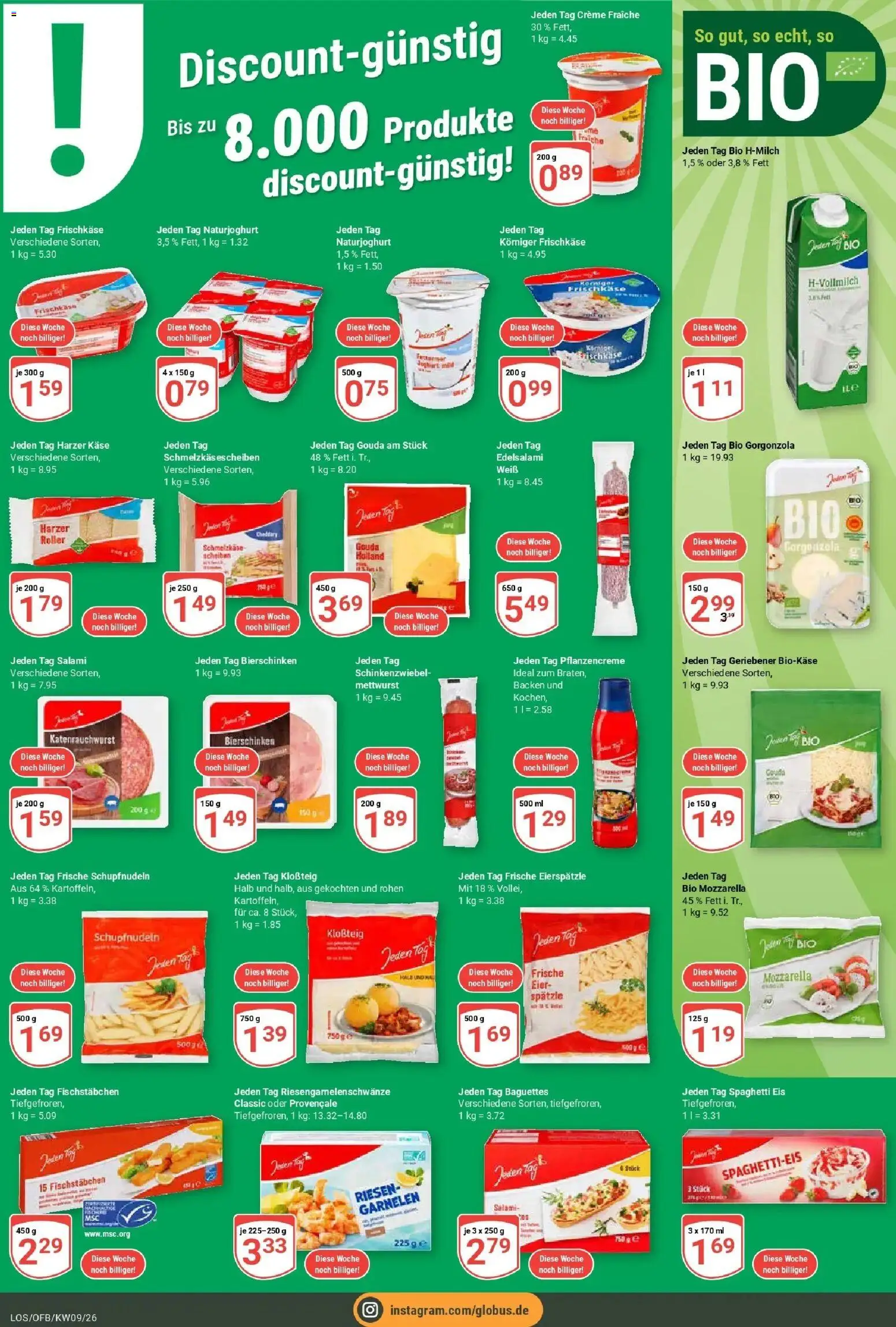 Globus Prospekt Losheim Am See – gültig ab 23.02.2026 | Seite: 6 | Produkte: Käse, Gouda, Creme, Eis