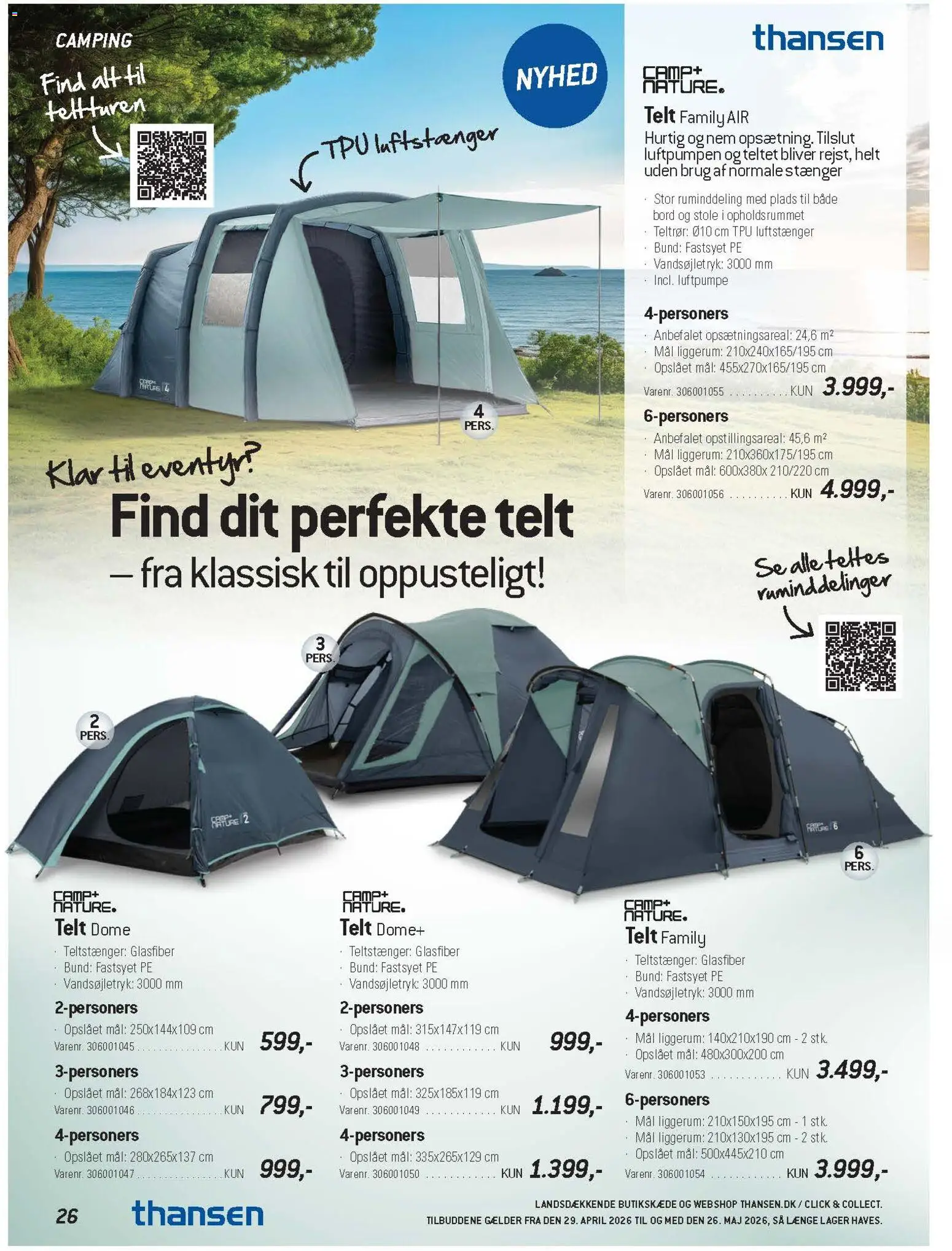 Thansen tilbudsavis – gyldig fra 29.04.2026 | Side: 20 | Produkter: Bord