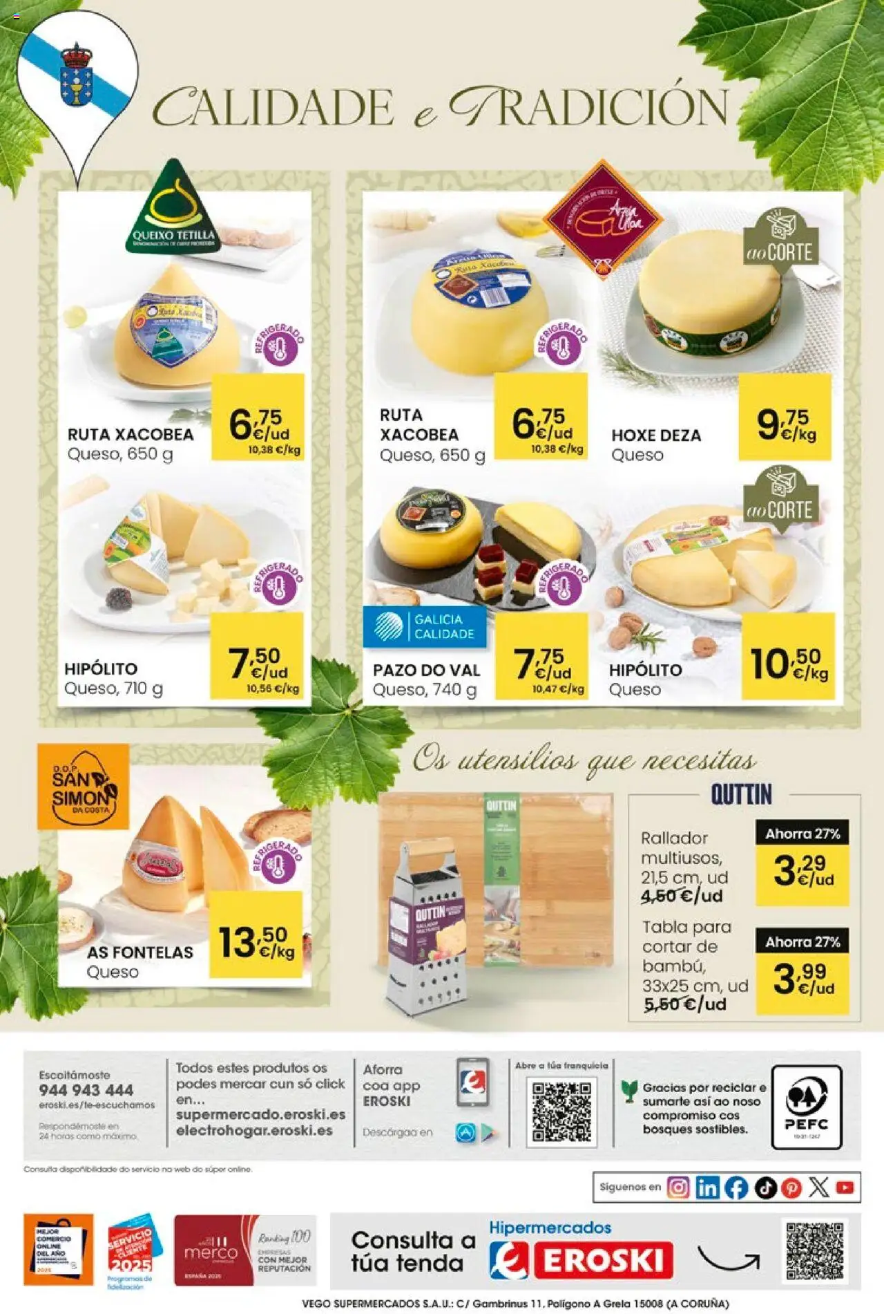 Eroski - Pans Queixos Viños │ válido desde el 16.10.2025 | Página: 16 | Productos: Queso