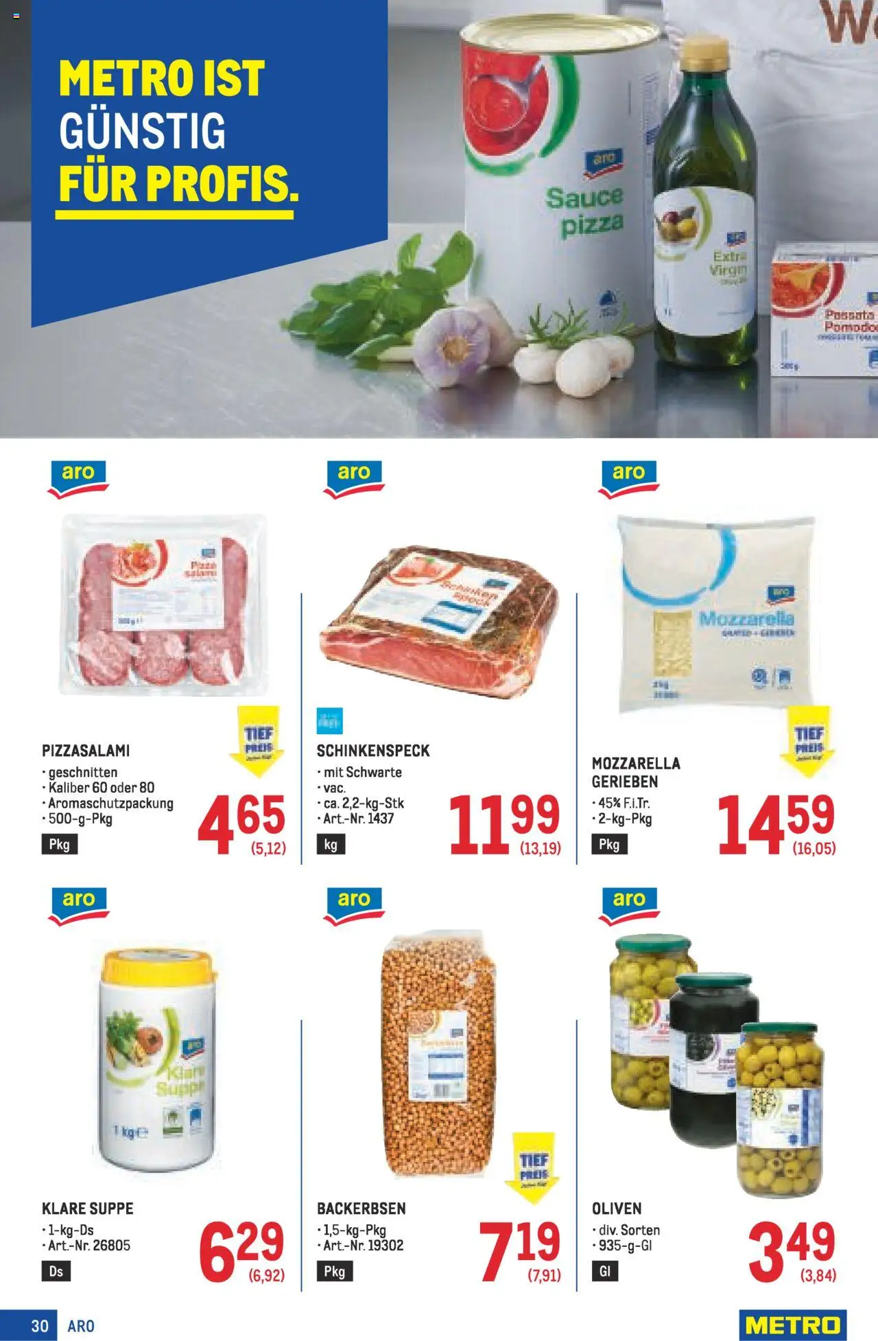 Metro Angebote Profi gültig ab 21.08.2025 | Seite: 30 | Produkte: Szeder, Pizza