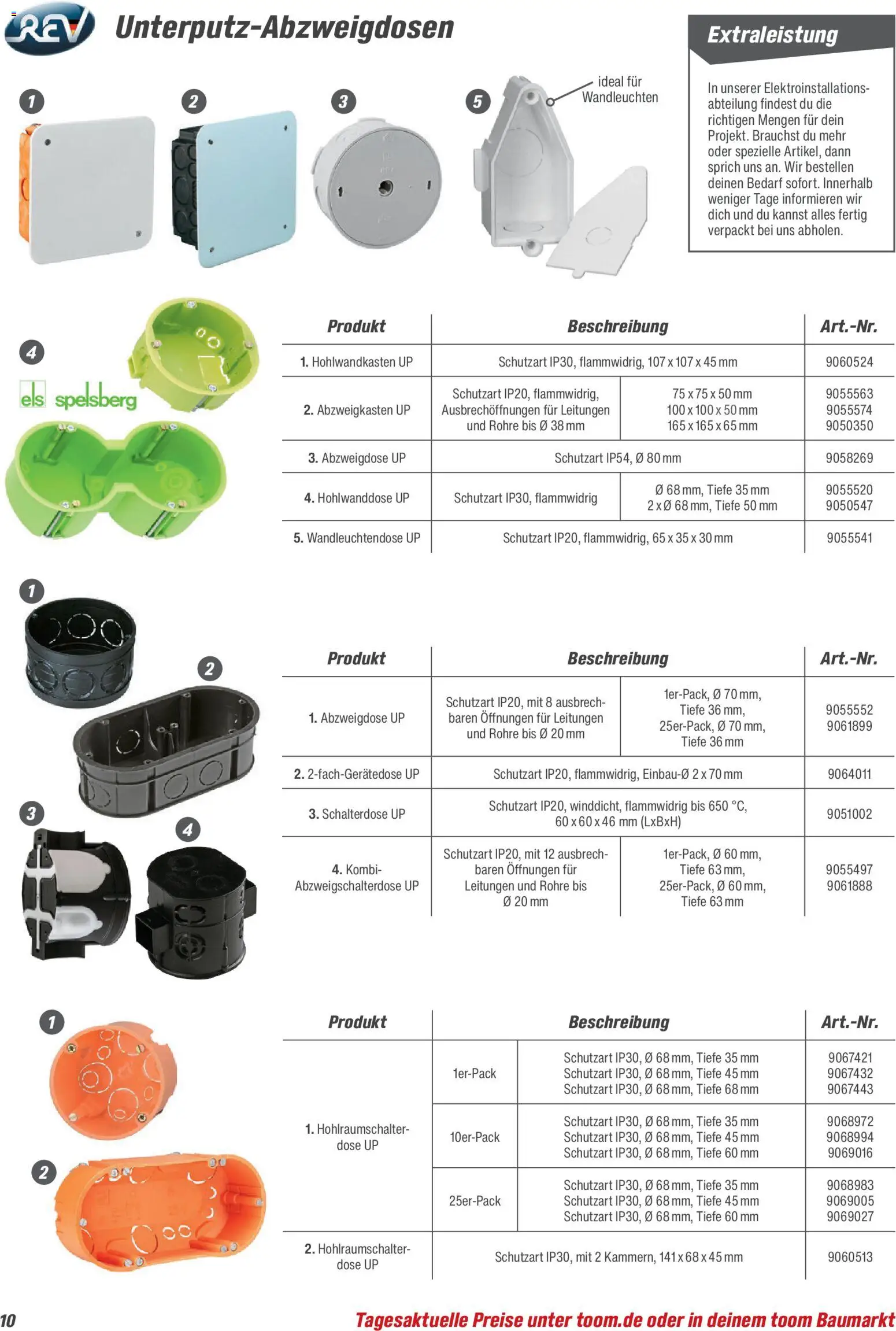 Toom Baumarkt Elektro-Installation 2026 – gültig ab 14.03.2026 | Seite: 10