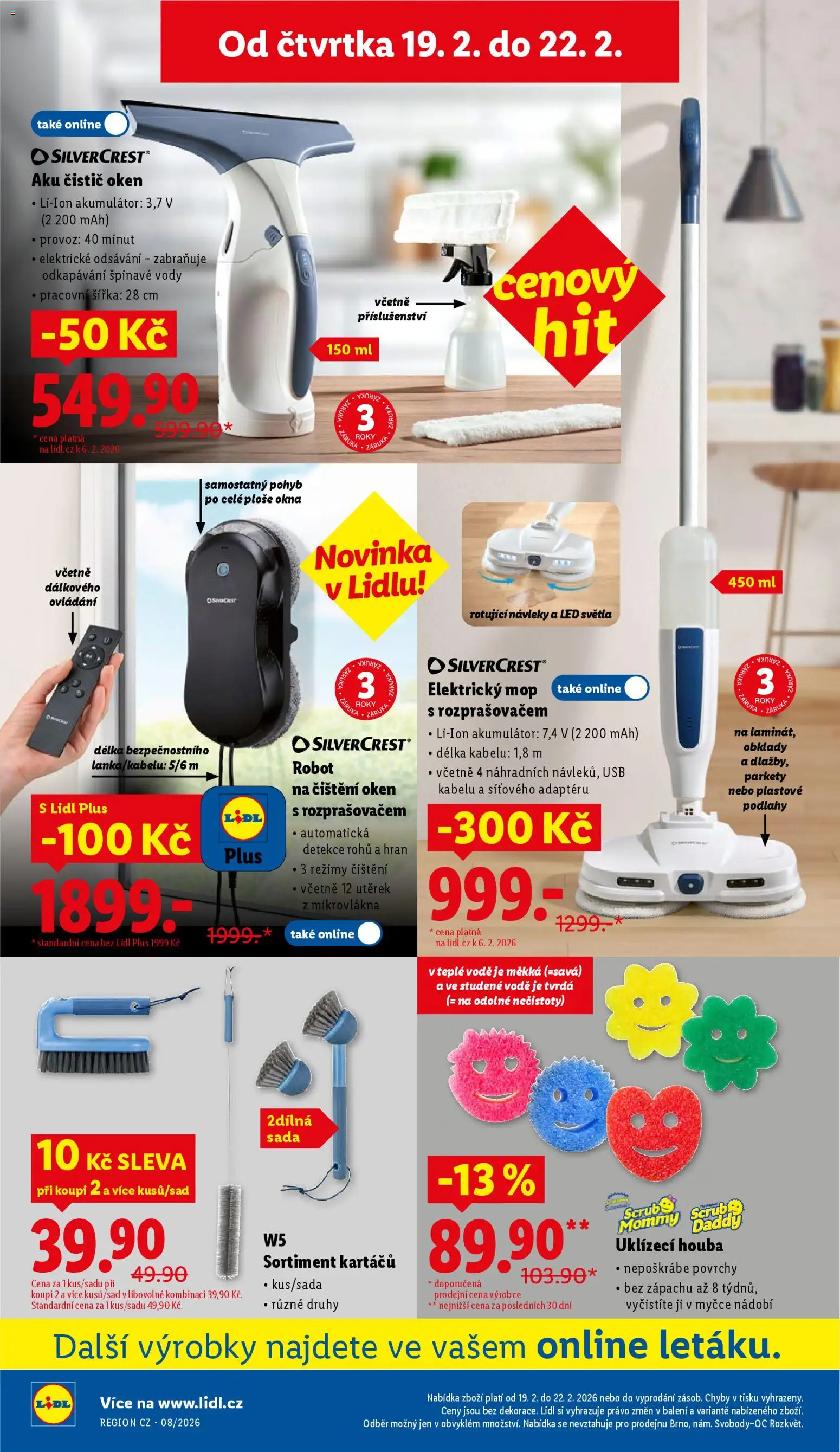 Lidl leták od 19.02.2026 | Strana: 32 | Produkty: Nádobí, USB, Robot, Mop s rozprašovačem