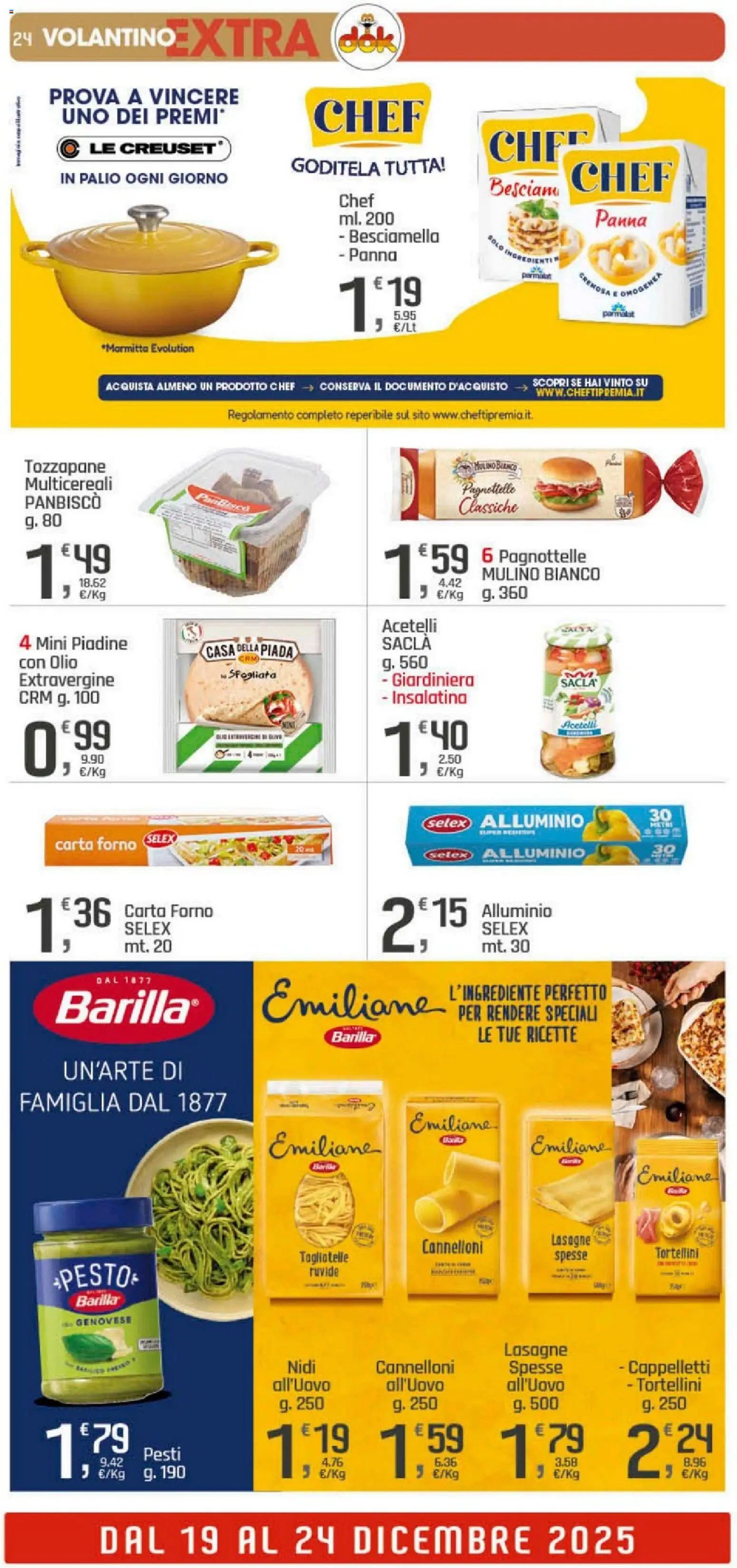 Volantino DOK del 16.12.2025 | Pagina: 24 | Prodotti: Panna, Olio, Forno, Besciamella