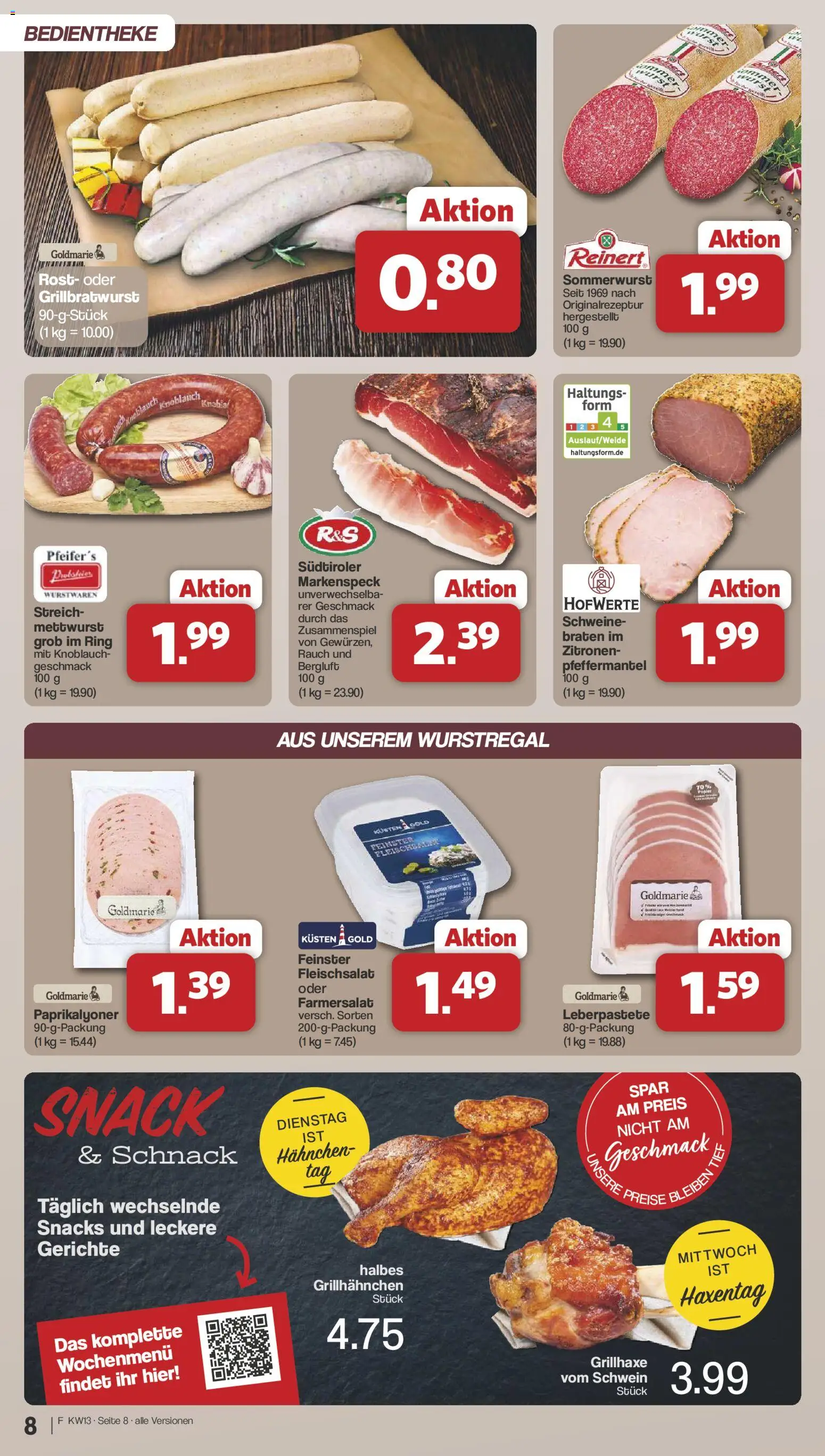 Famila Nordwest Prospekt 	 – gültig ab 23.03.2026 | Seite: 8 | Produkte: Hahnchen, Knoblauch, Zitronen