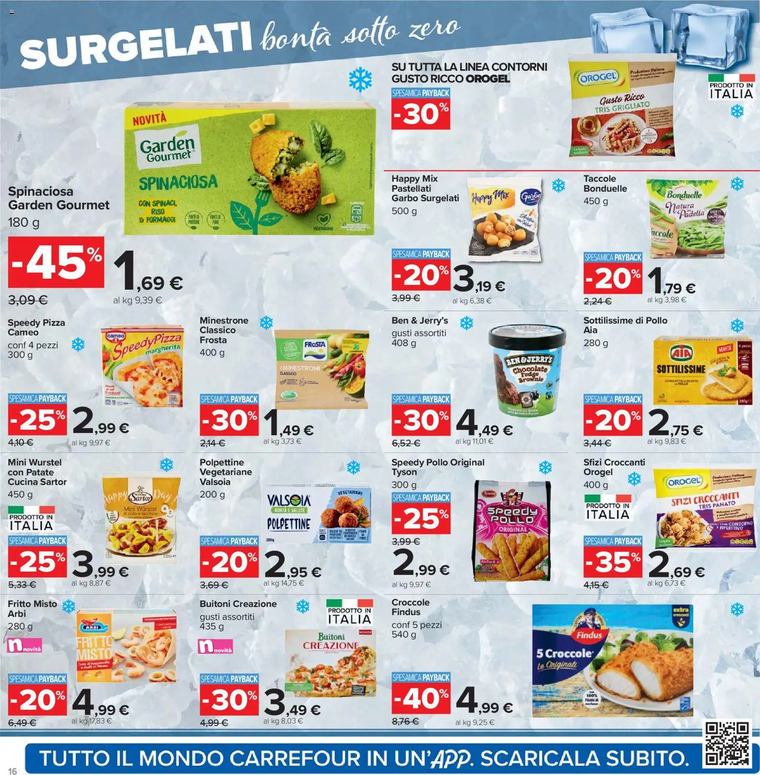 Volantino Carrefour del 17.11.2025 | Pagina: 16 | Prodotti: Minestrone, Riso, Patate, Wurstel