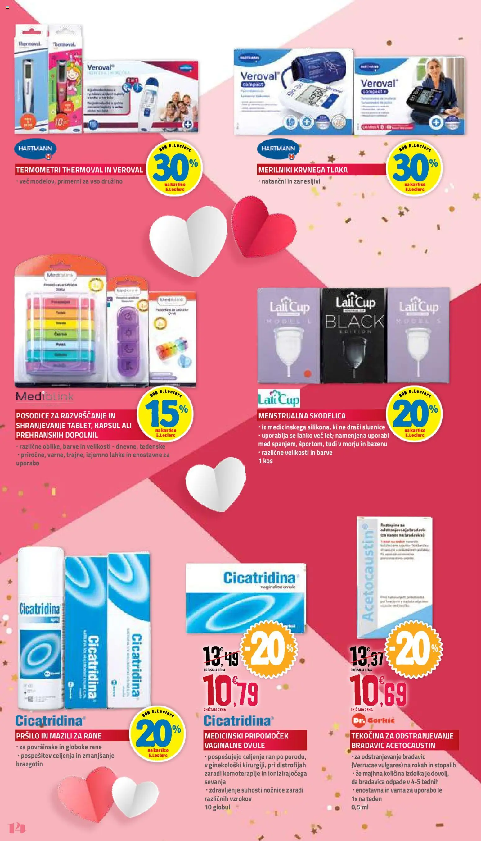 Novi E.leclerc katalog ponudbe – veljaven od 30.01.2026 | Stran: 14 | Izdelki: Menstrualna skodelica, Skodelica