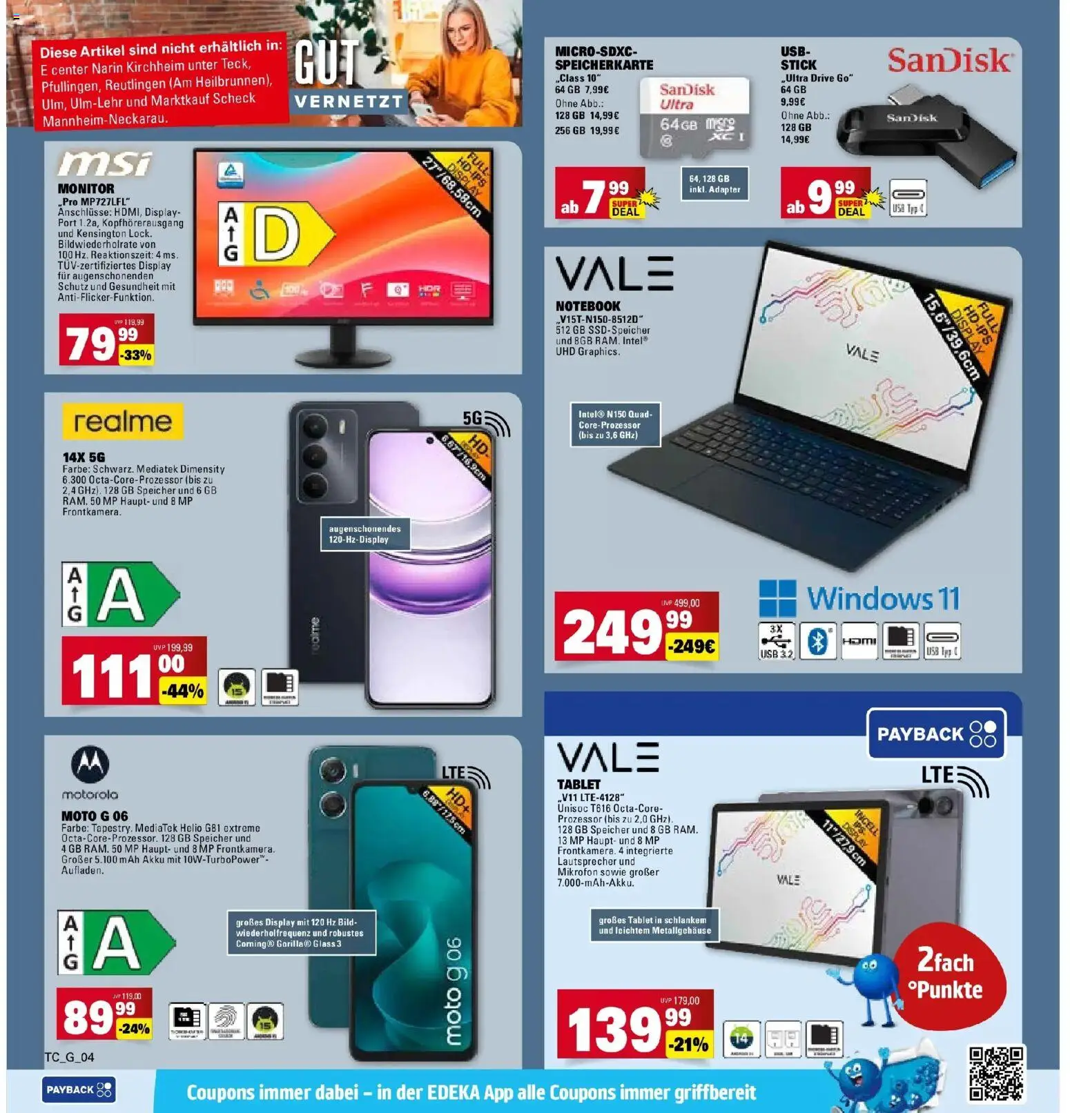 Marktkauf - Marktkauf: Wochenangebote – gültig ab 11.01.2026 | Seite: 30 | Produkte: Mikrofon, Lautsprecher, Notebook, Monitor