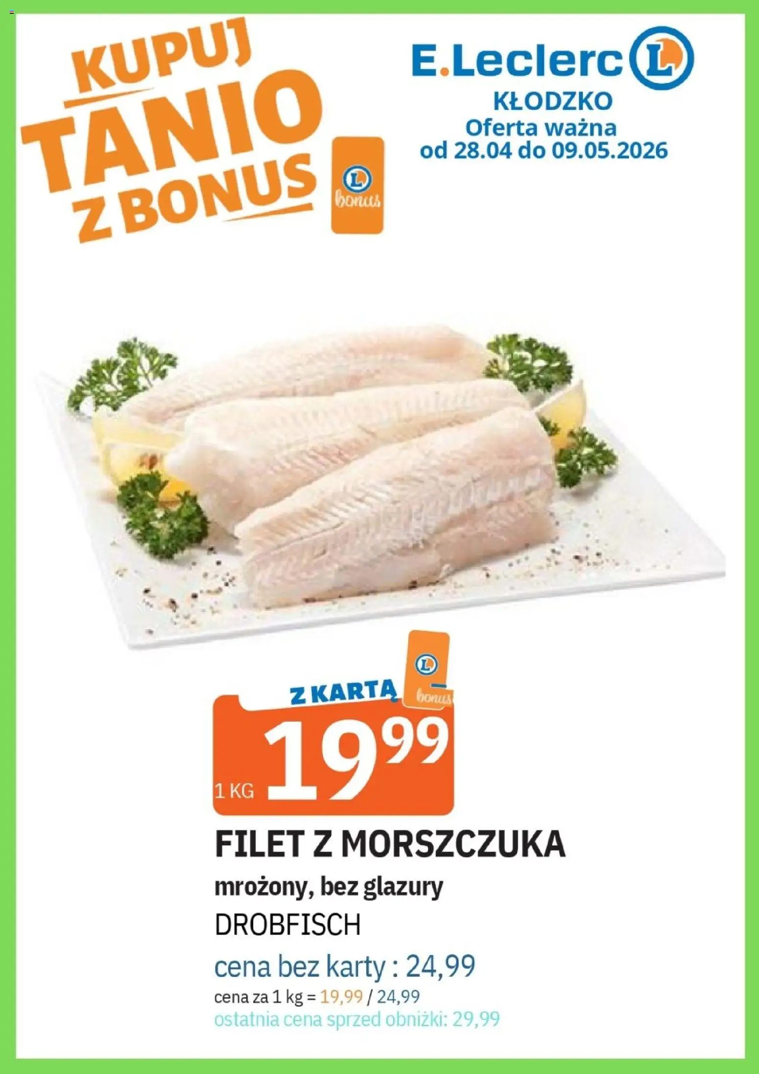 E.Leclerc gazetka - Kłodzko od 28.04.2026 | Strona: 27 | Produkty: Karta