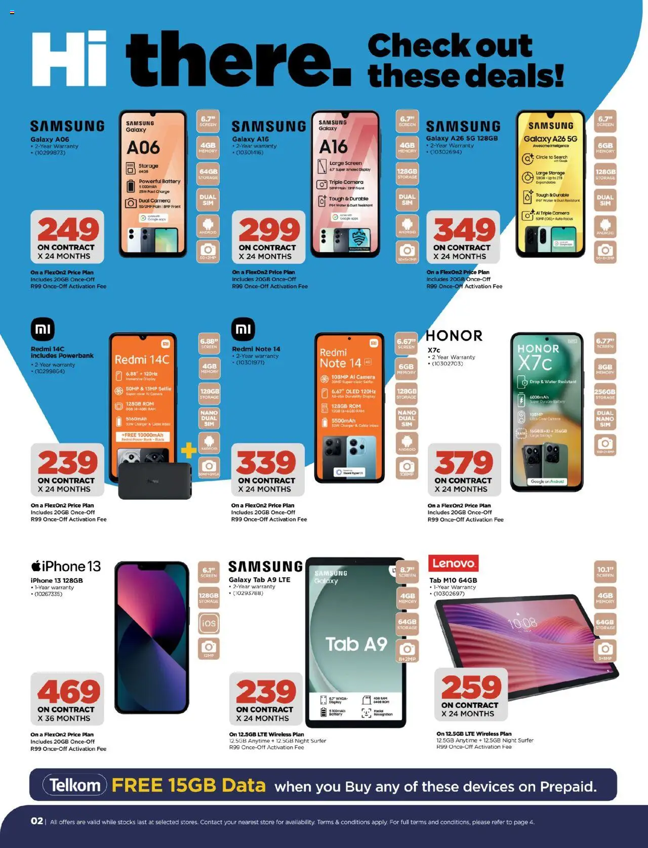 HiFi Corp Telkom │ valid from 12.07.2025 | Page: 2 | Products: Data, Cable, Battery, Charger